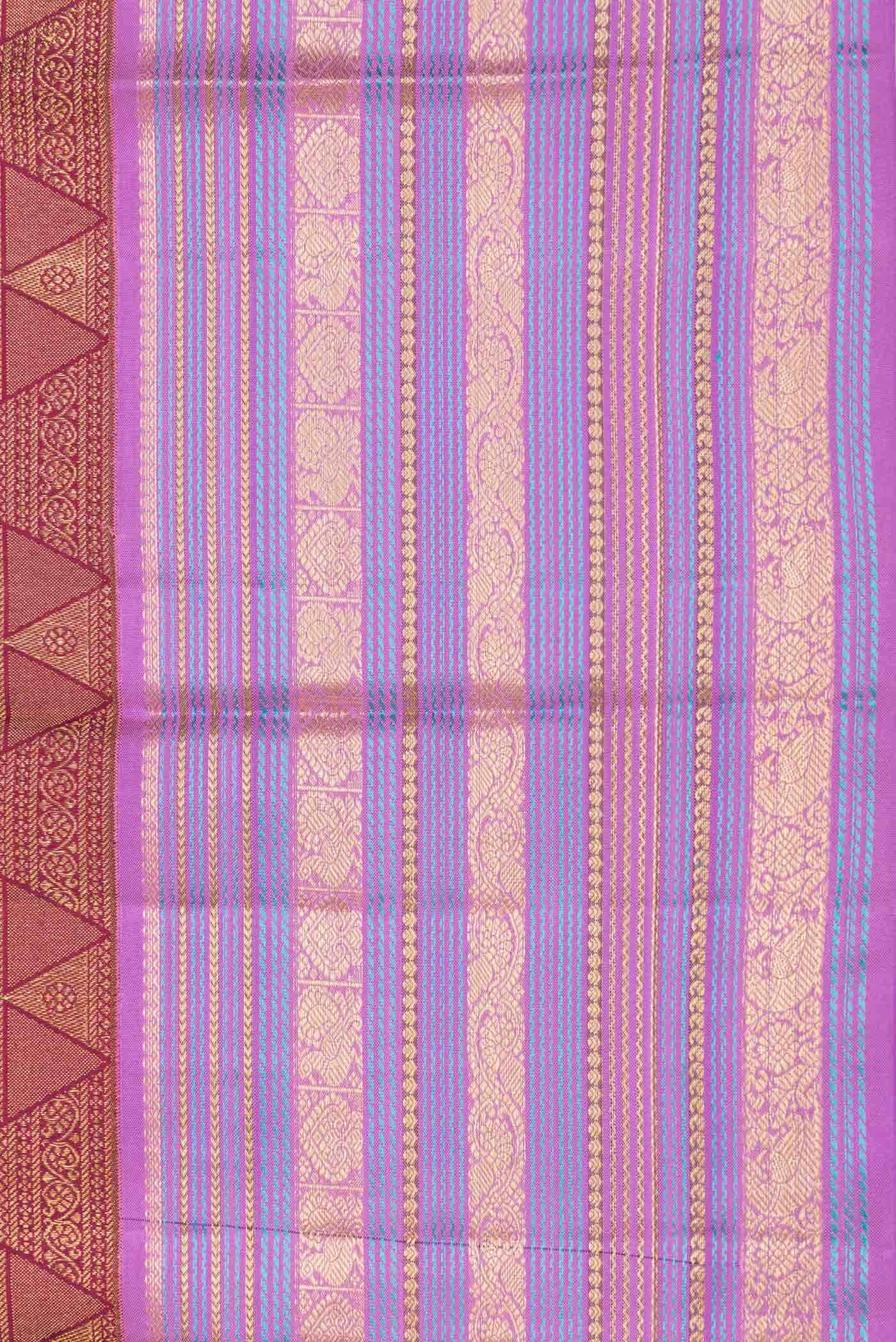 Maroon Dual Tone Soft Silk Saree