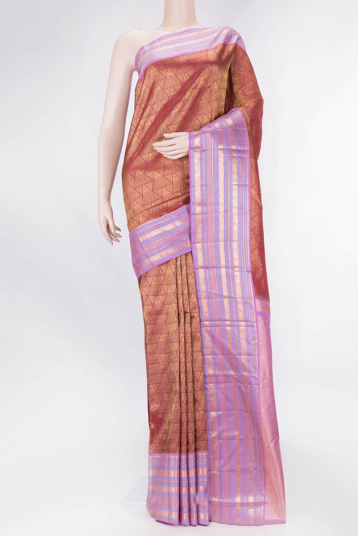 Maroon Dual Tone Soft Silk Saree