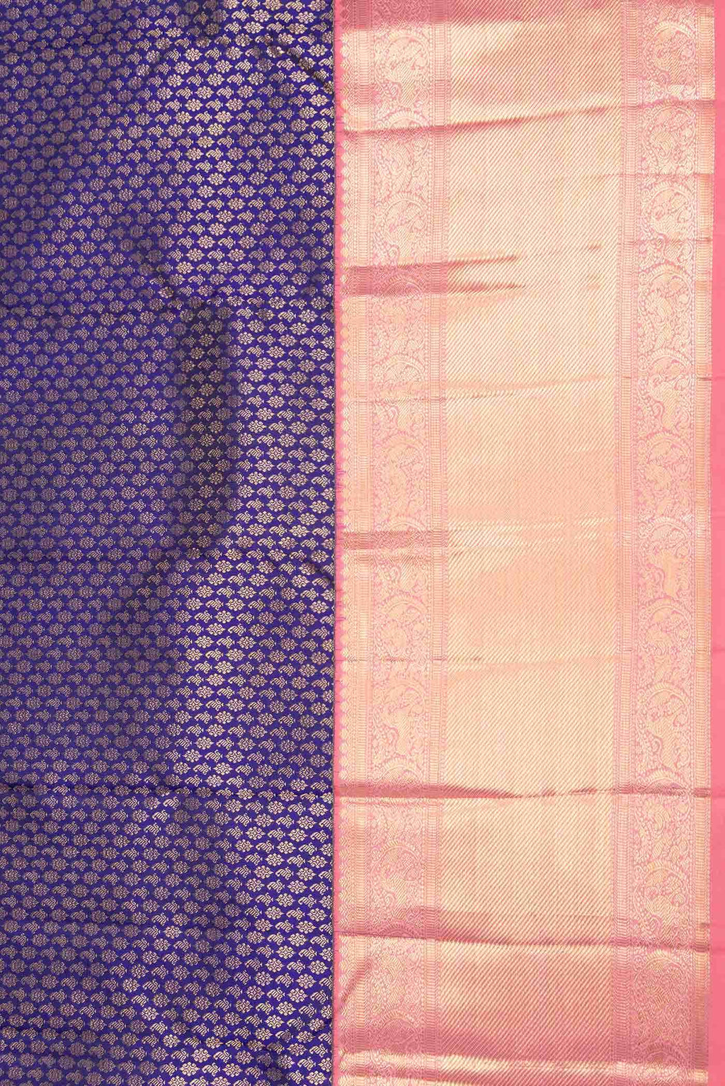 Royal Blue Dual Tone Kanchipuram Silk Saree
