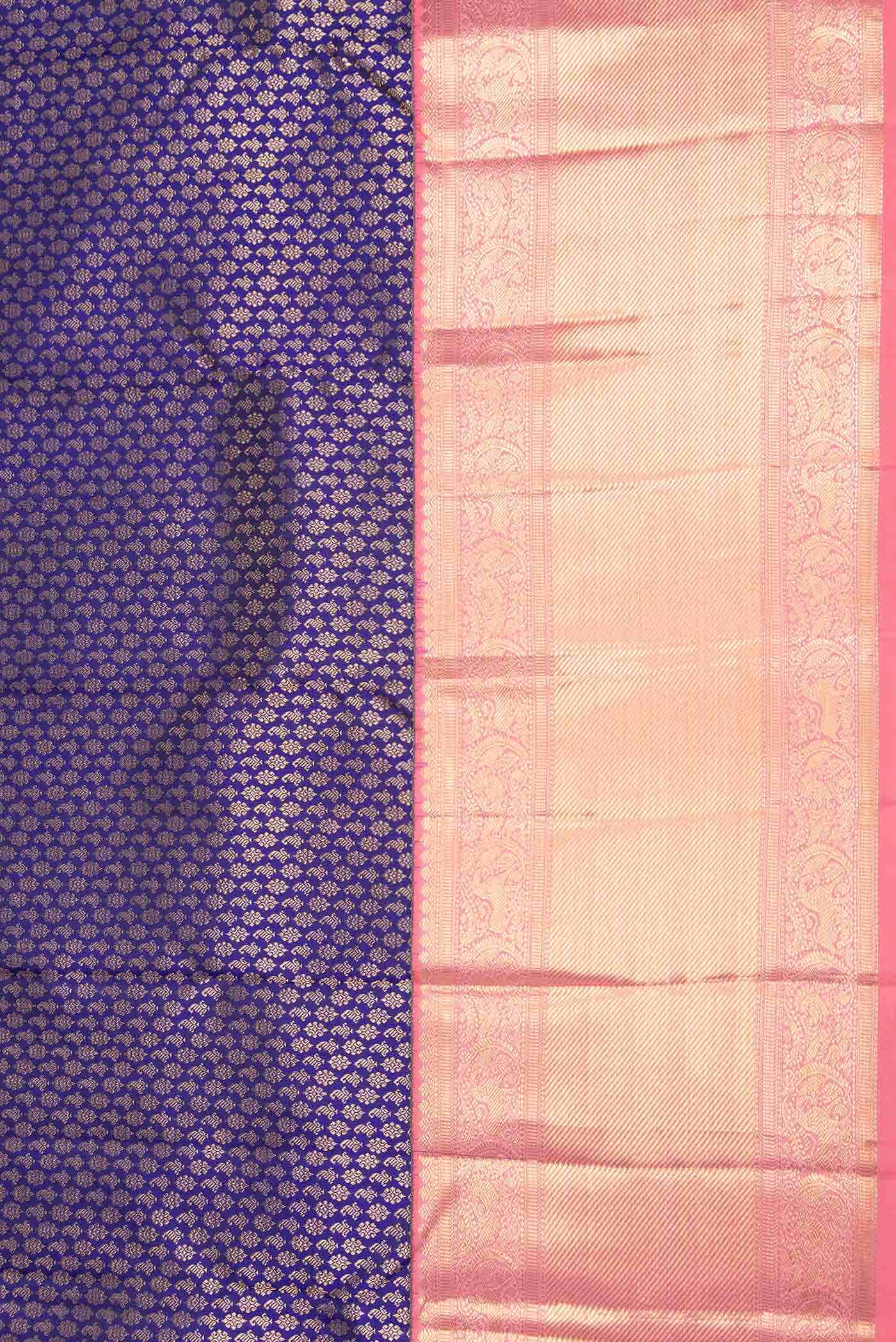 Royal Blue Dual Tone Kanchipuram Silk Saree