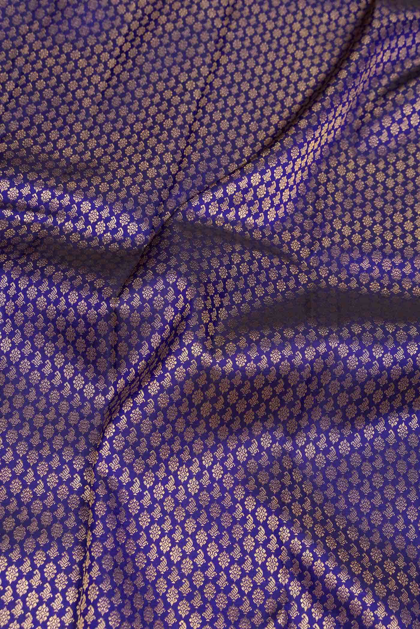 Royal Blue Dual Tone Kanchipuram Silk Saree