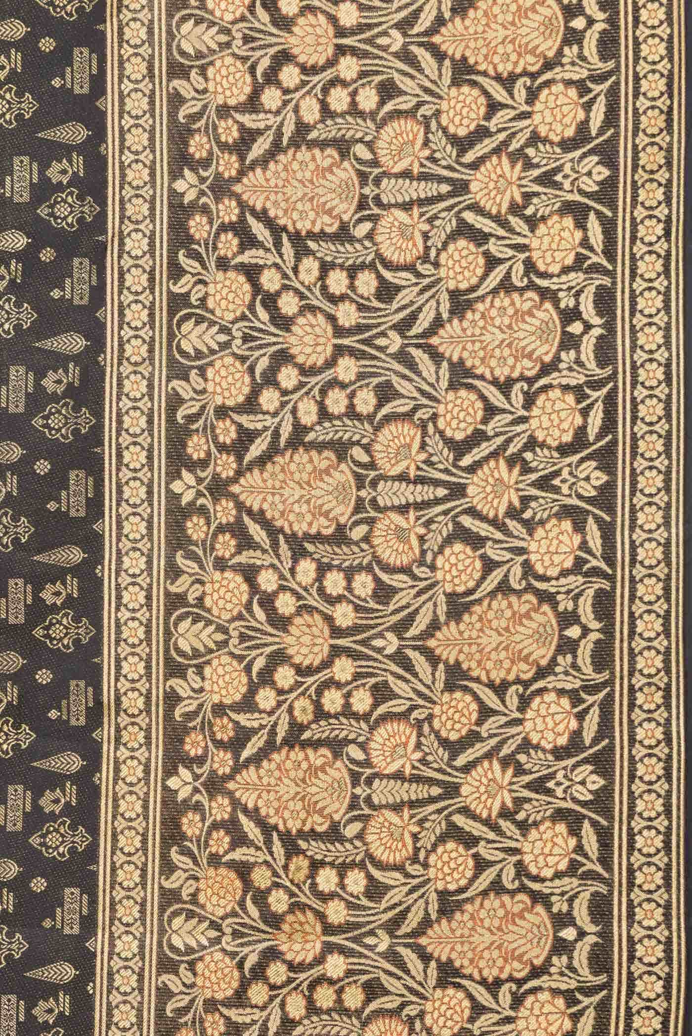 Coffee Brown Dual Tone Kanchipuram Silk Saree