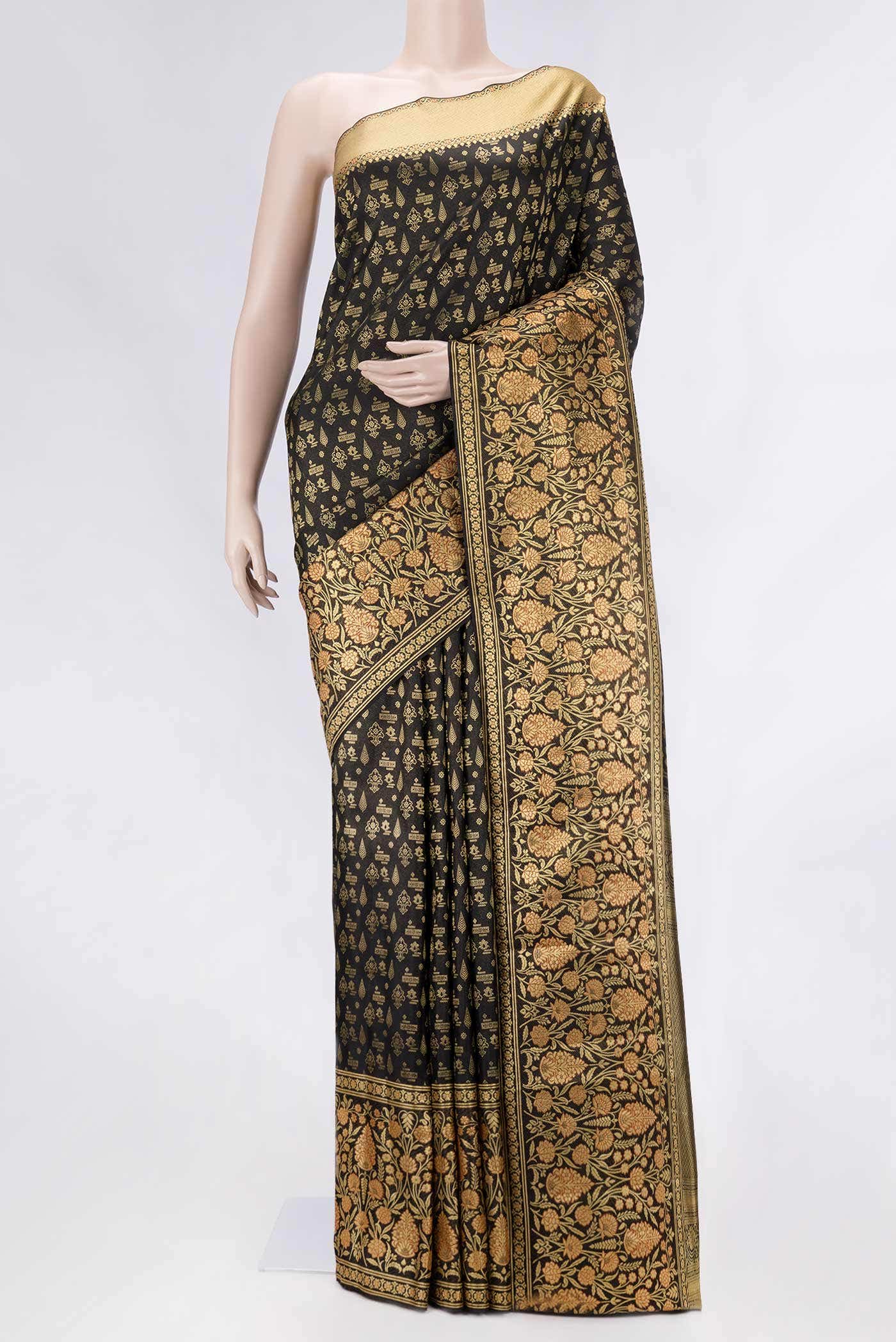 Coffee Brown Dual Tone Kanchipuram Silk Saree