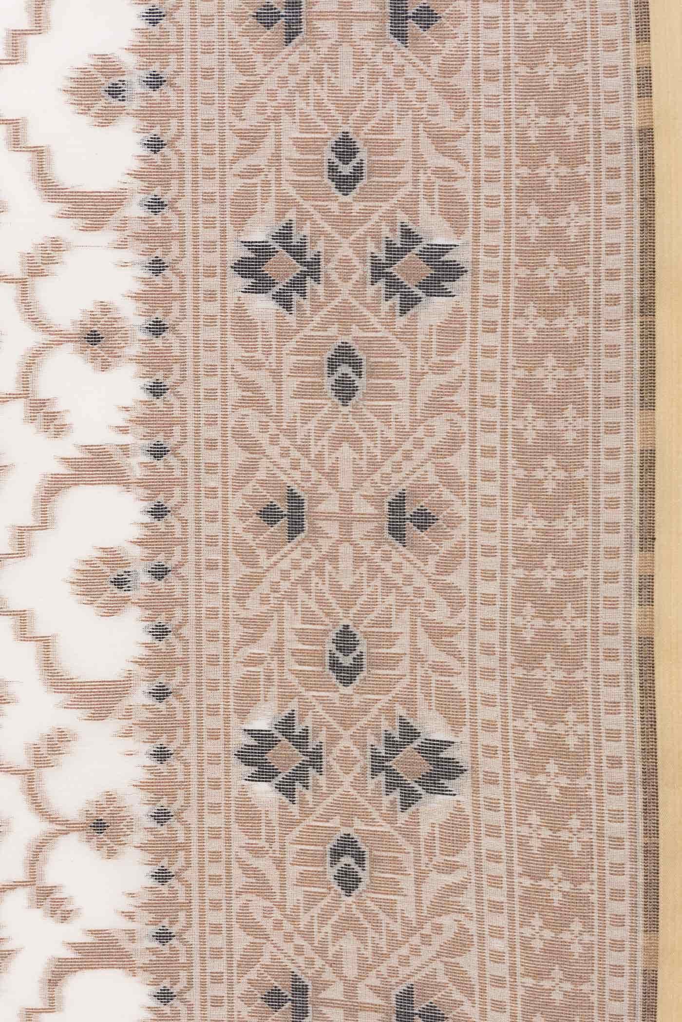 Beige Dual Tone Chanderi Silk Saree