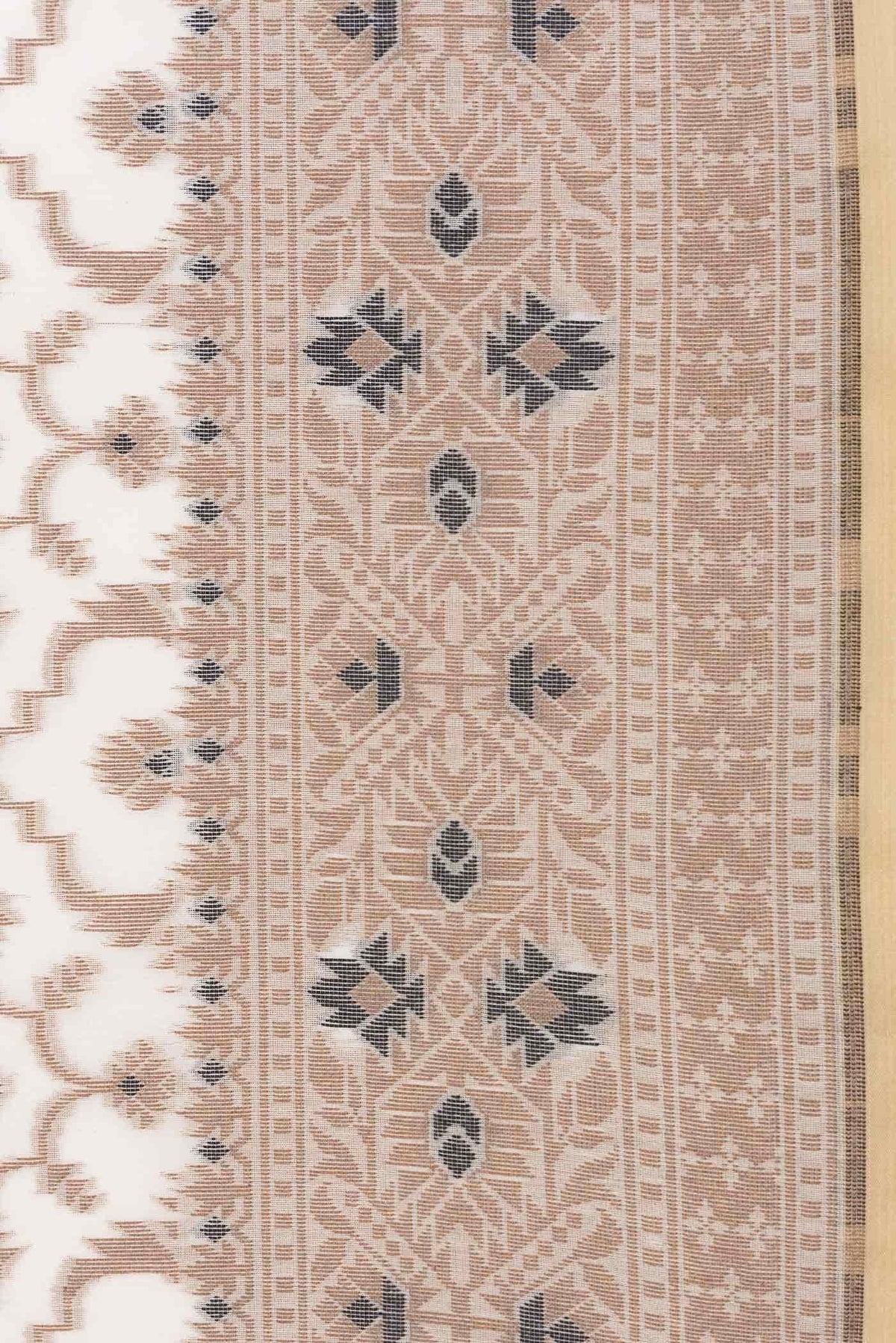 Beige Dual Tone Chanderi Silk Saree