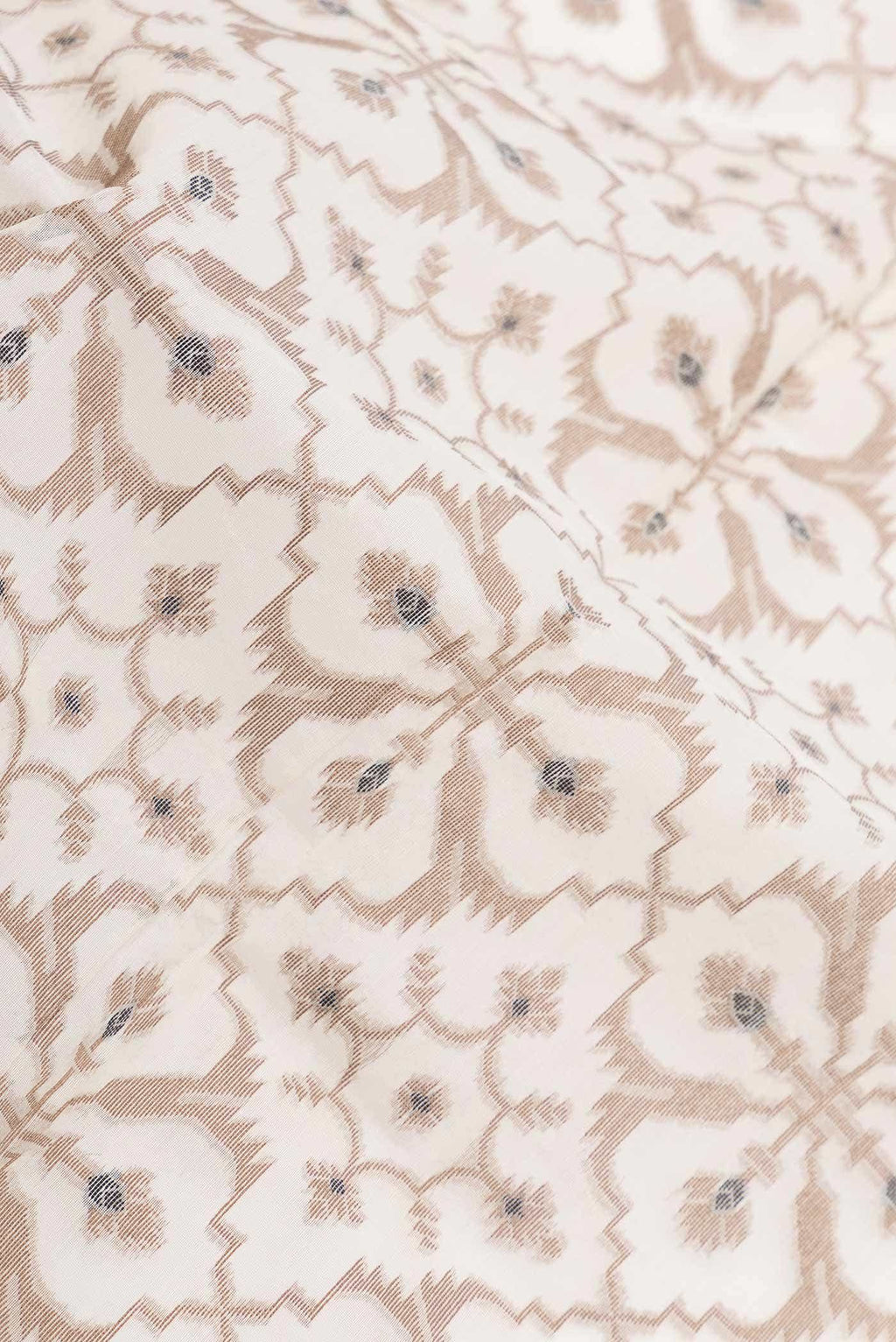 Beige Dual Tone Chanderi Silk Saree