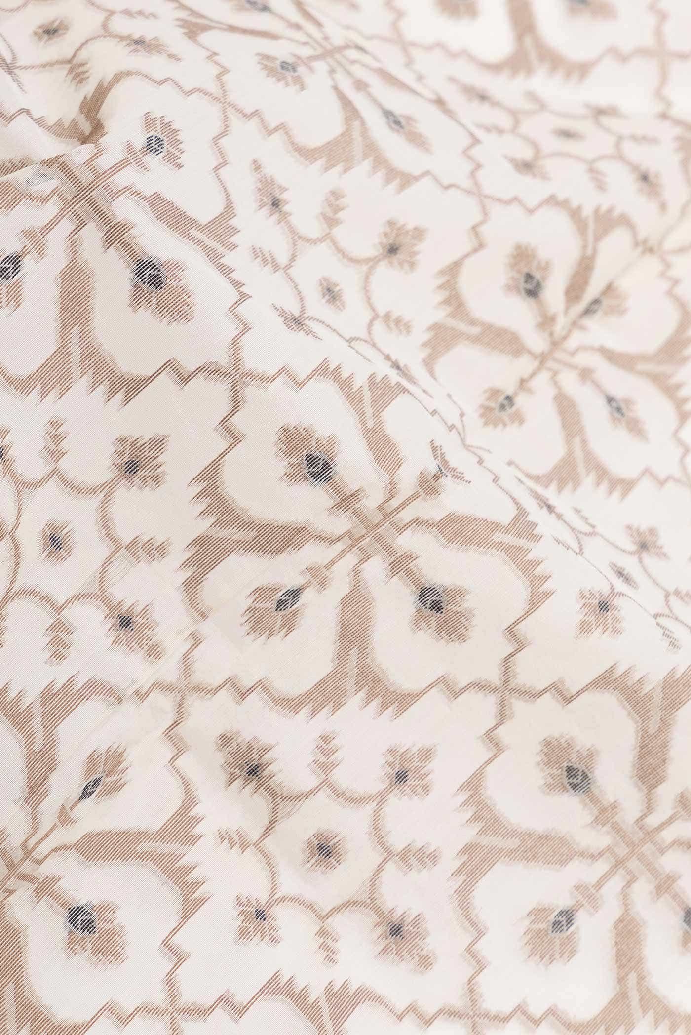 Beige Dual Tone Chanderi Silk Saree