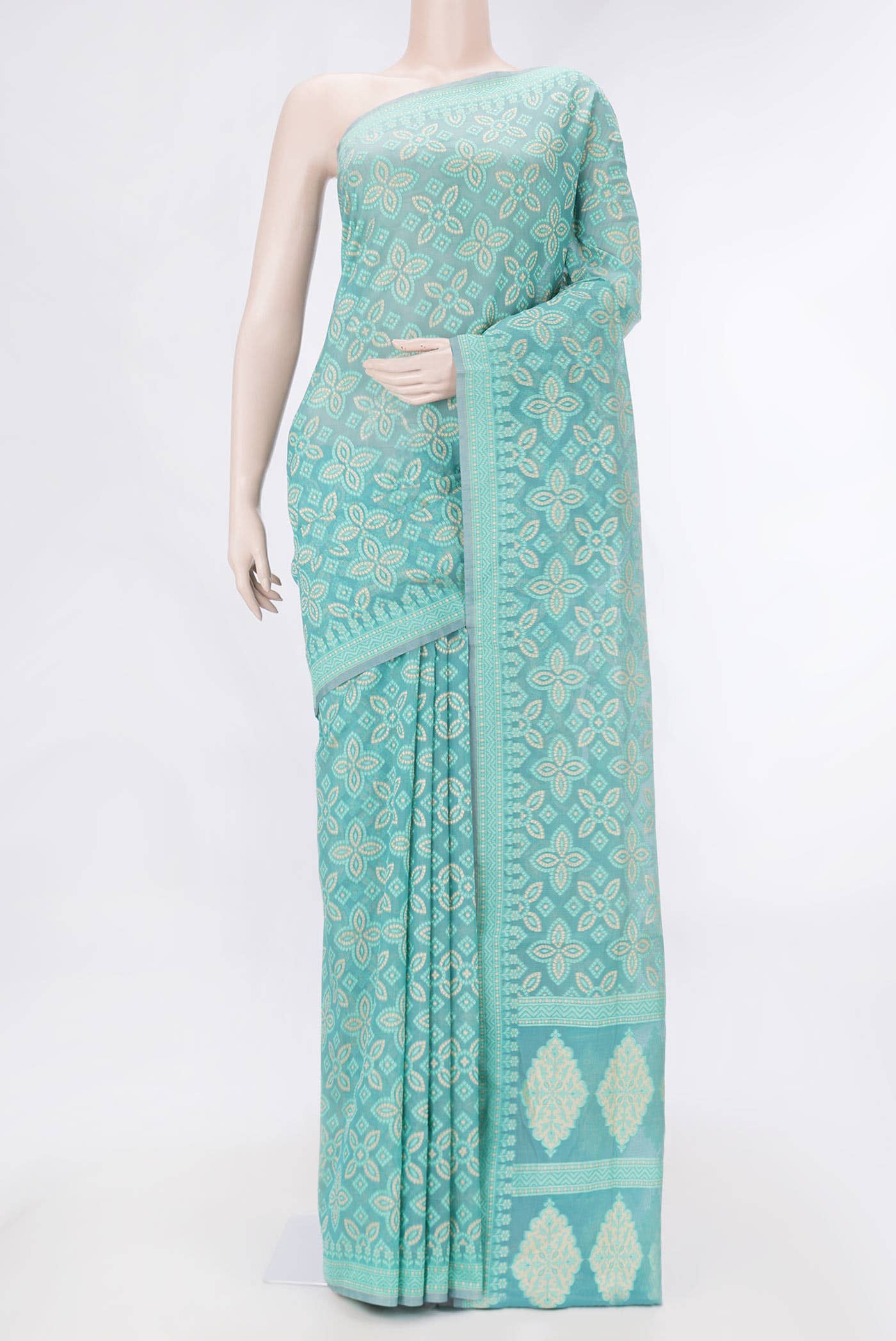 Grey Dual Tone Chanderi Silk Saree