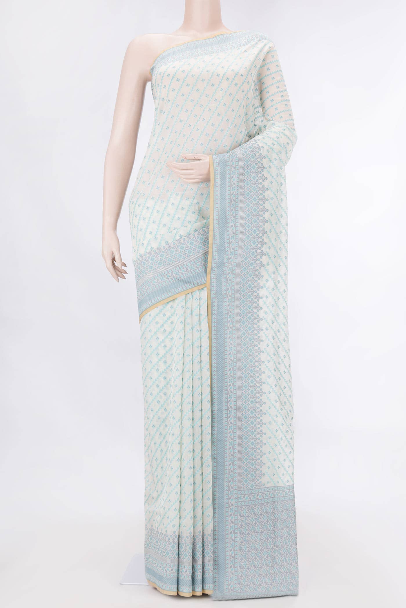 Sandal Dual Tone Chanderi Silk Saree
