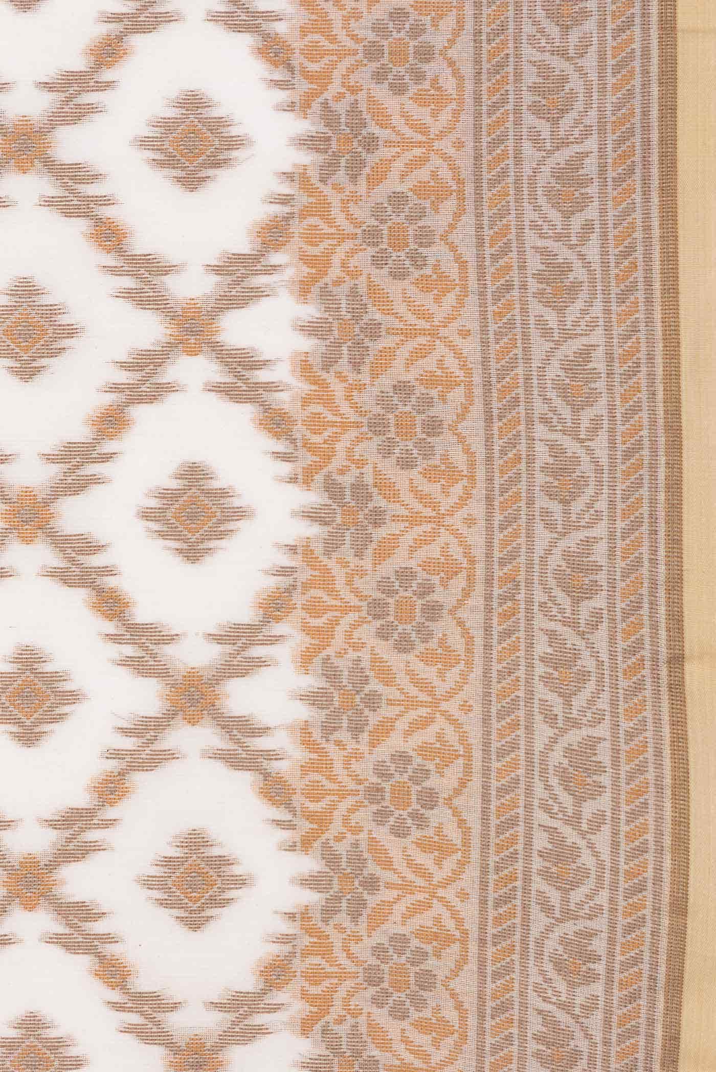 Sandal Dual Tone Chanderi Silk Saree