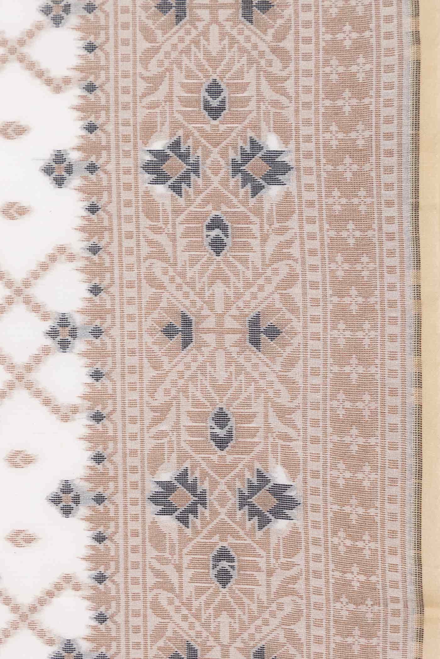 Sandal Dual Tone Chanderi Silk Saree