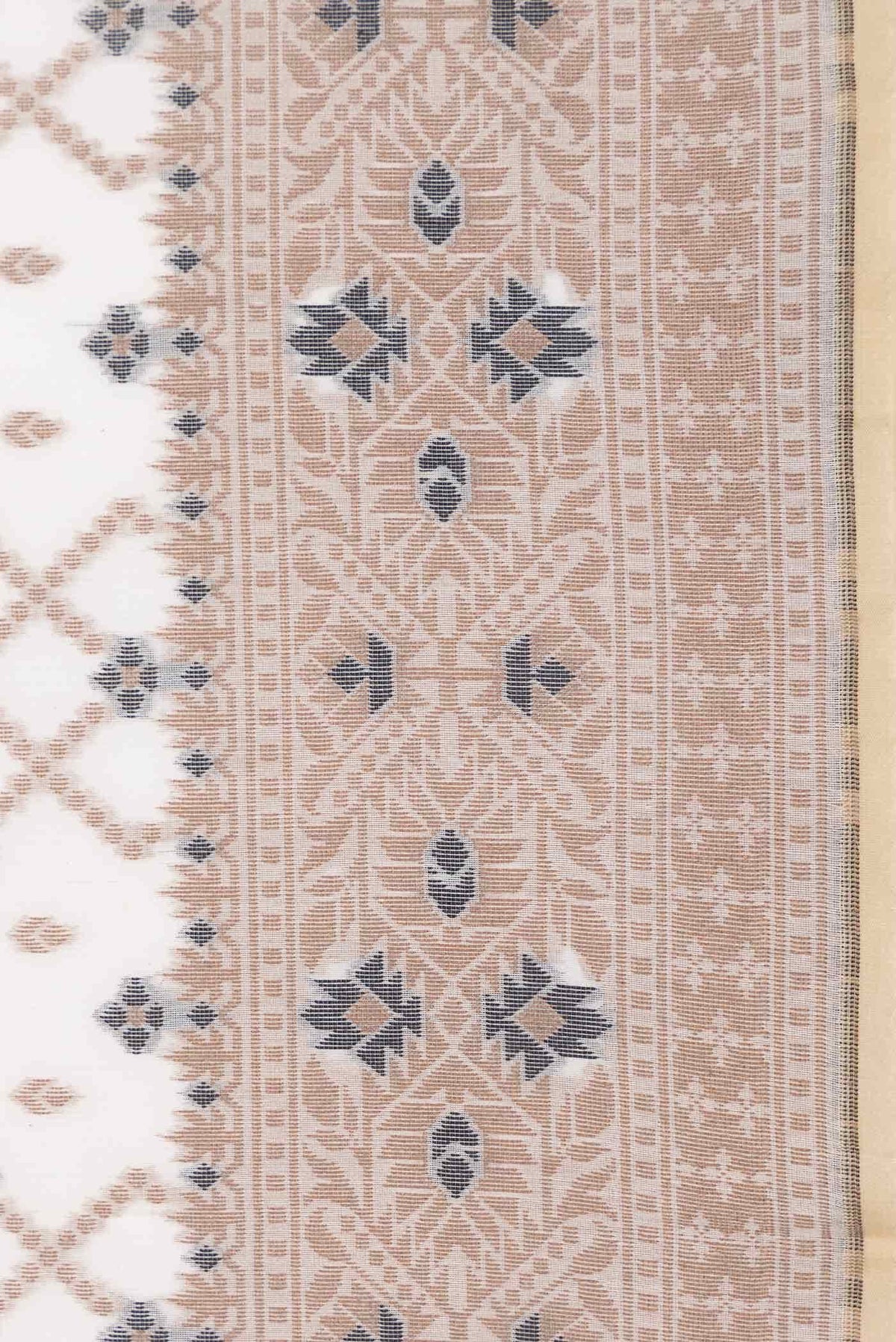 Sandal Dual Tone Chanderi Silk Saree