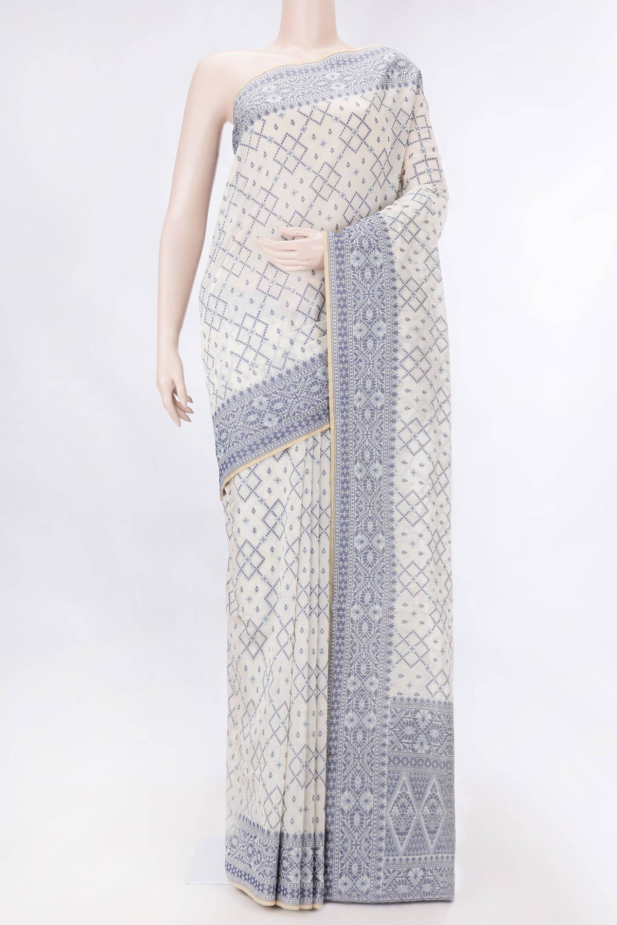 Sandal Dual Tone Chanderi Silk Saree
