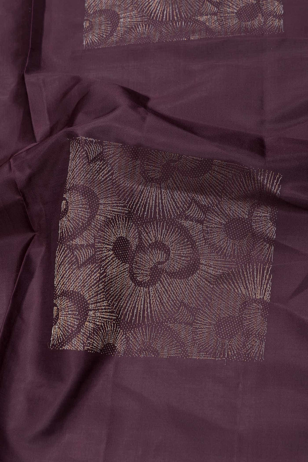 Burgundy Dual Tone Soft Silk Saree