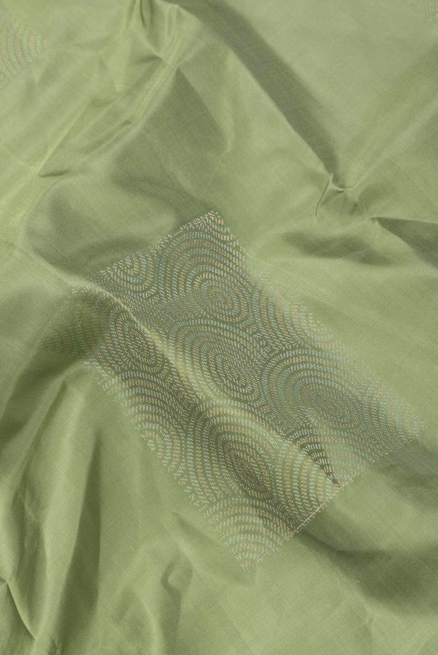 Green Dual Tone Soft Silk Saree
