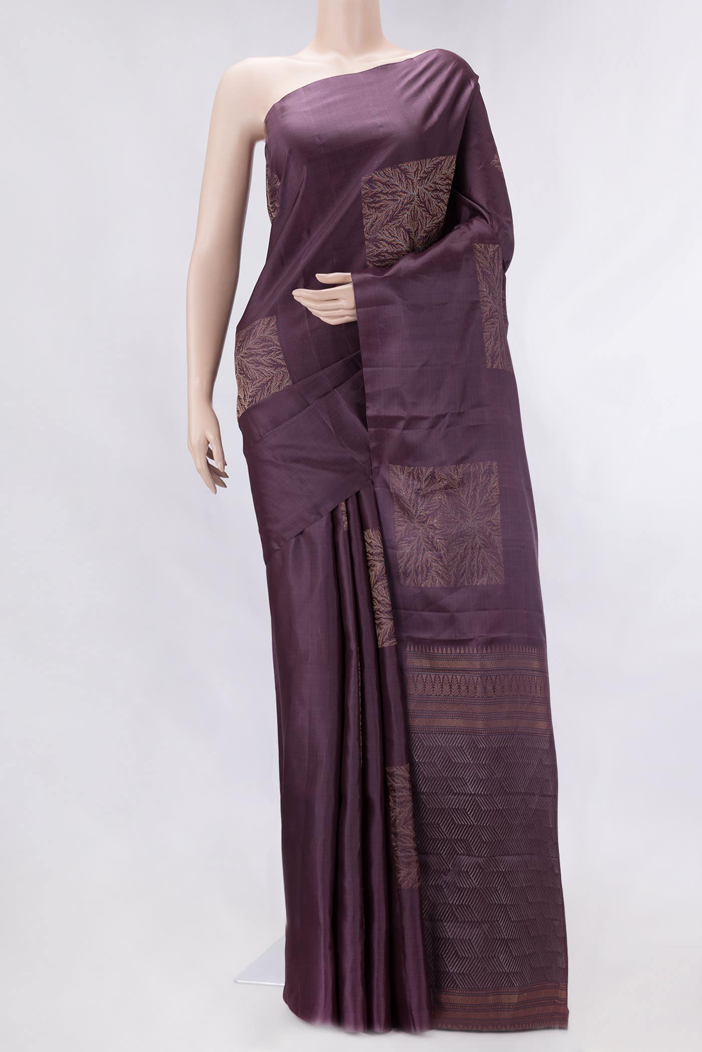 Purple Dual Tone Soft Silk Saree