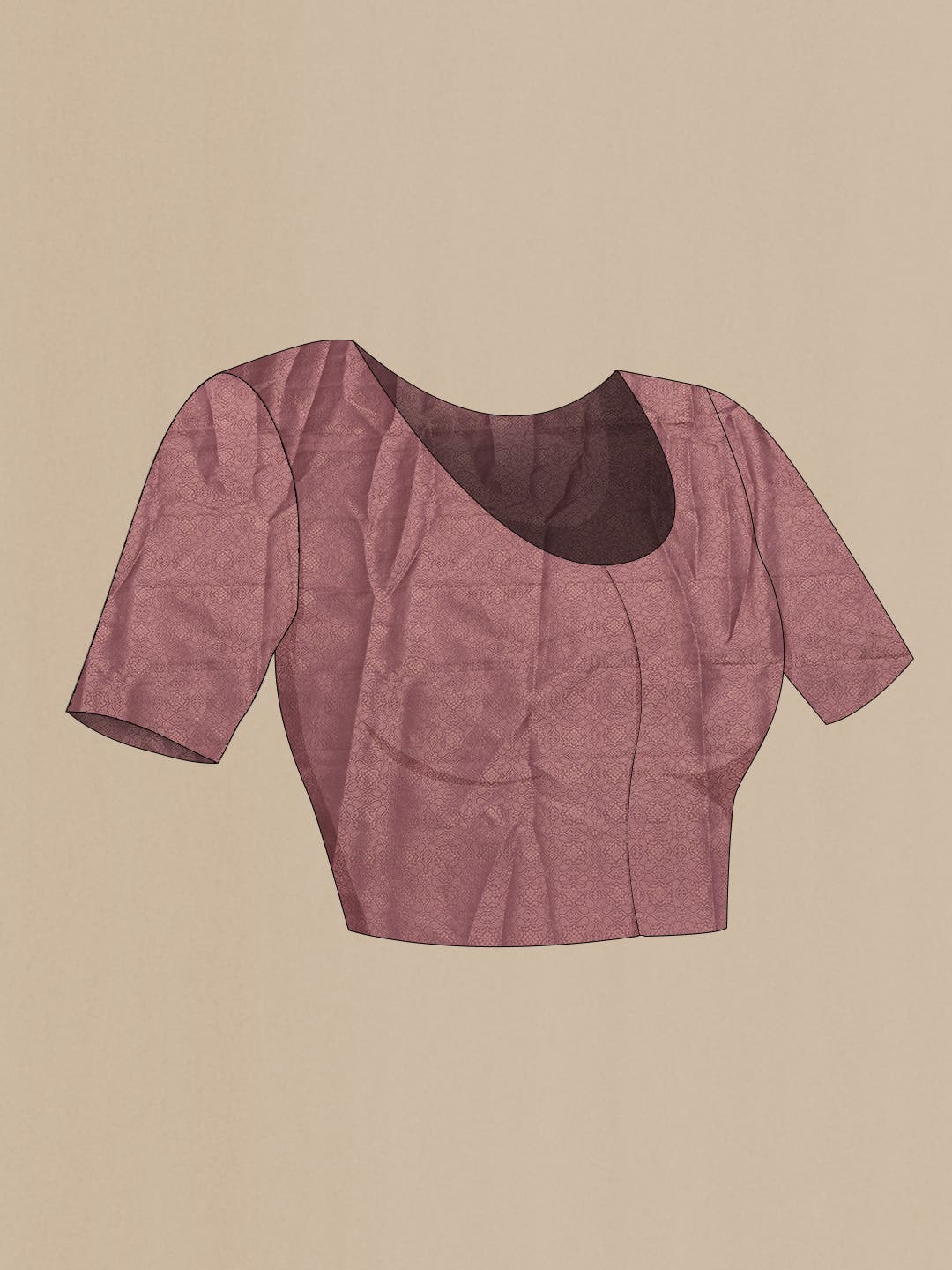 Brown Dual Tone Soft Silk Saree