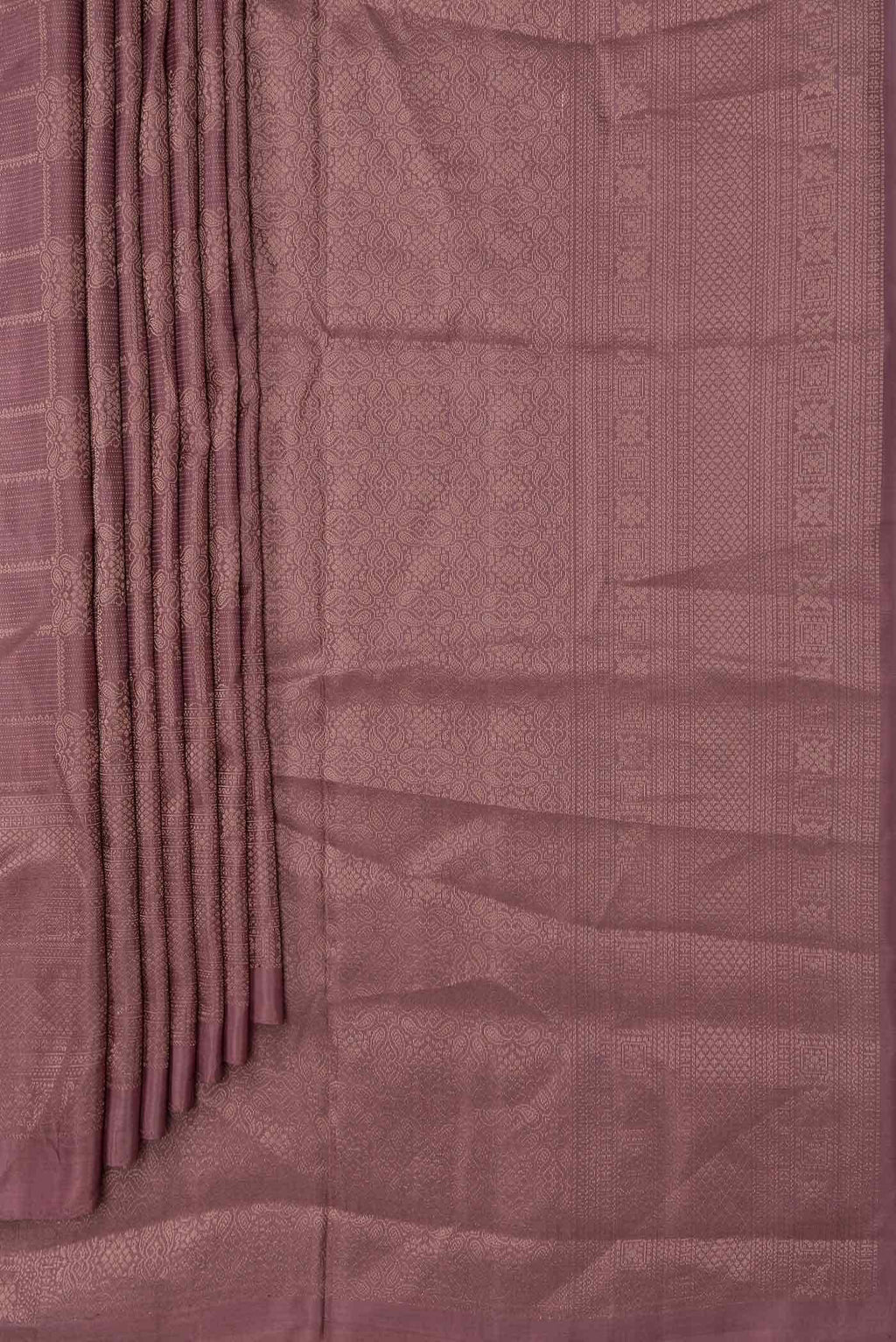 Brown Dual Tone Soft Silk Saree