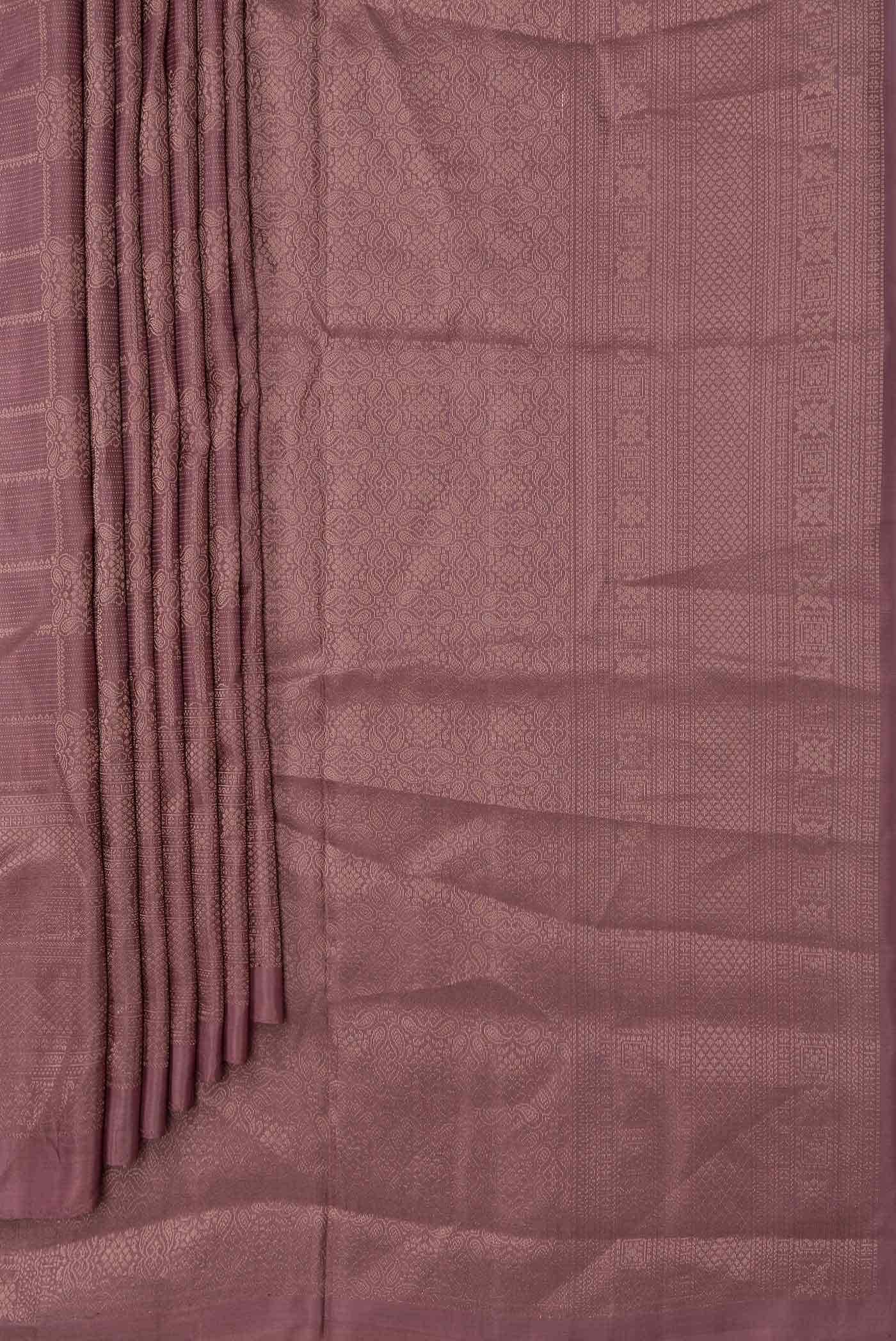 Brown Dual Tone Soft Silk Saree