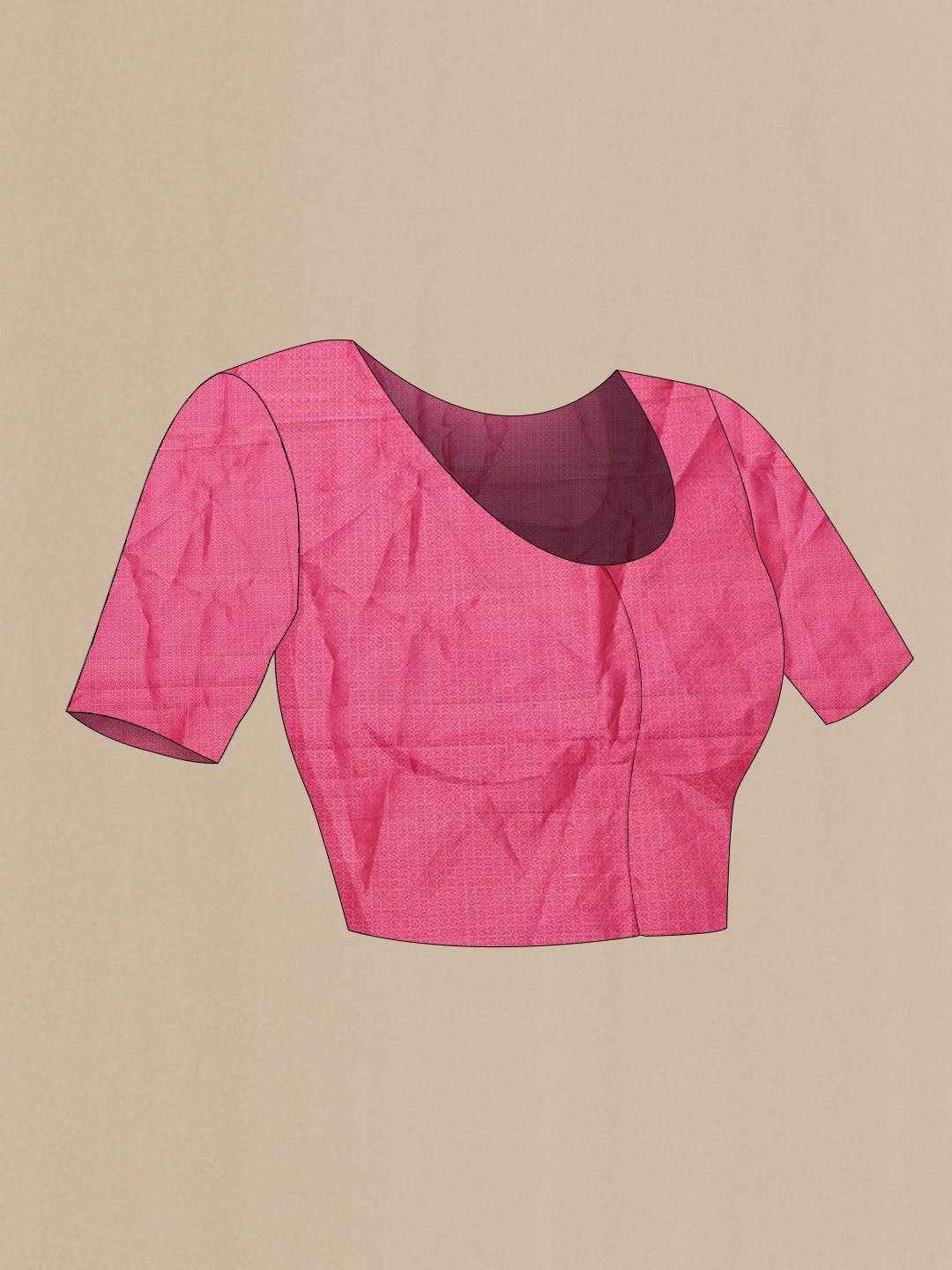 Pink Dual Tone Soft Silk Saree
