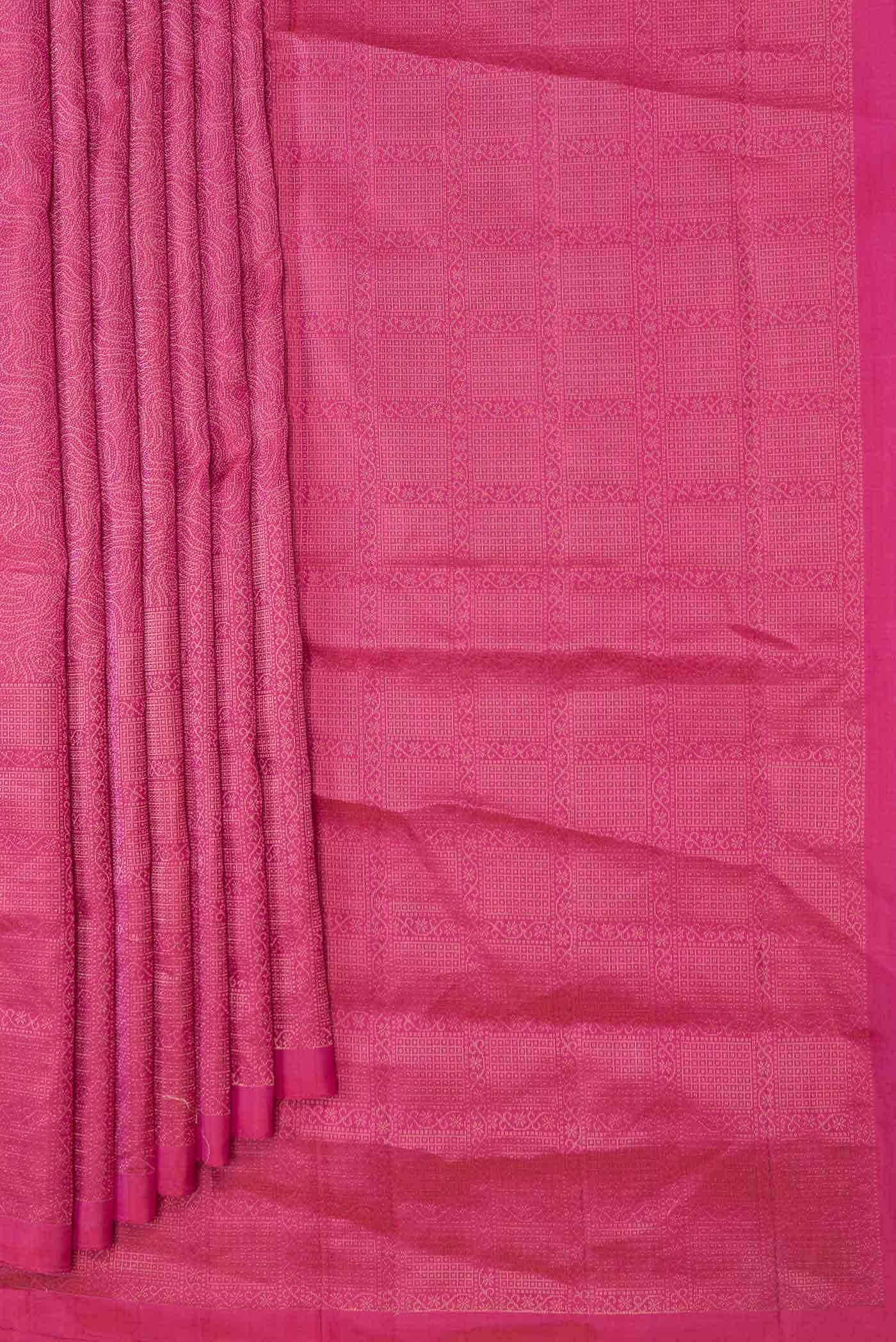Pink Dual Tone Soft Silk Saree