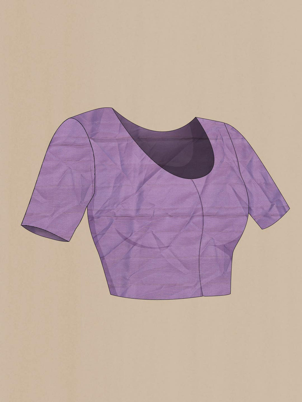 Lavender Dual Tone Soft Silk Saree