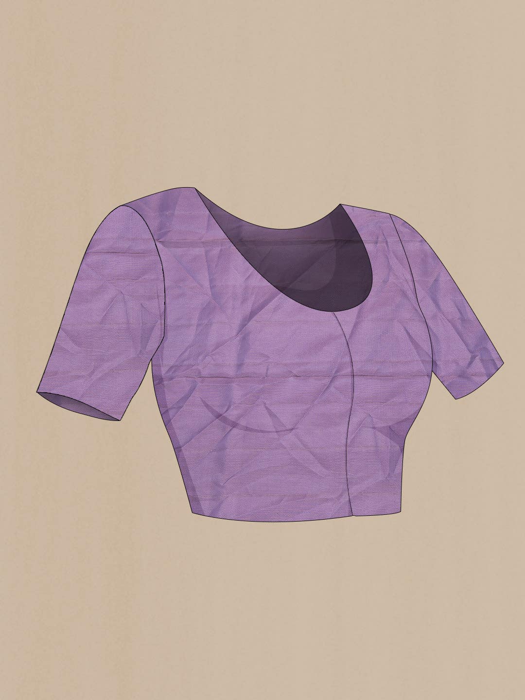 Lavender Dual Tone Soft Silk Saree