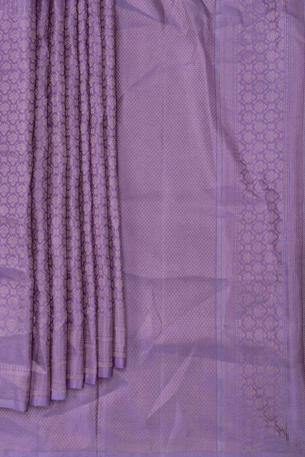 Lavender Dual Tone Soft Silk Saree