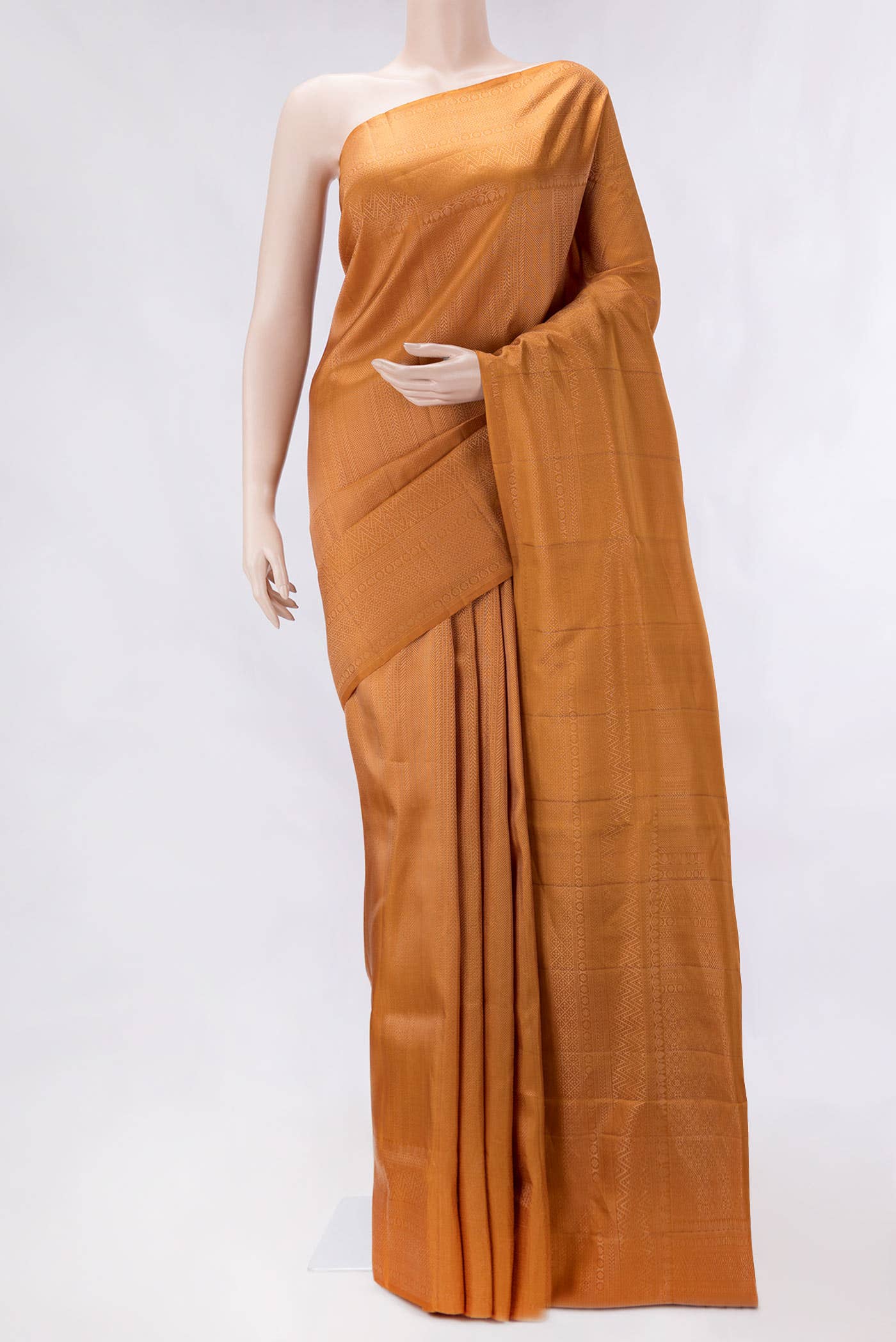 Mustard Dual Tone Soft Silk Saree