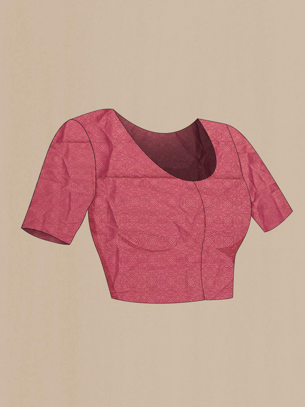 Dark Pink Dual Tone Soft Silk Saree