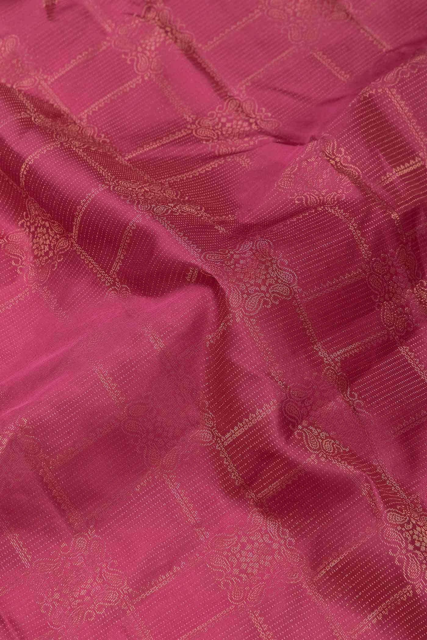 Dark Pink Dual Tone Soft Silk Saree