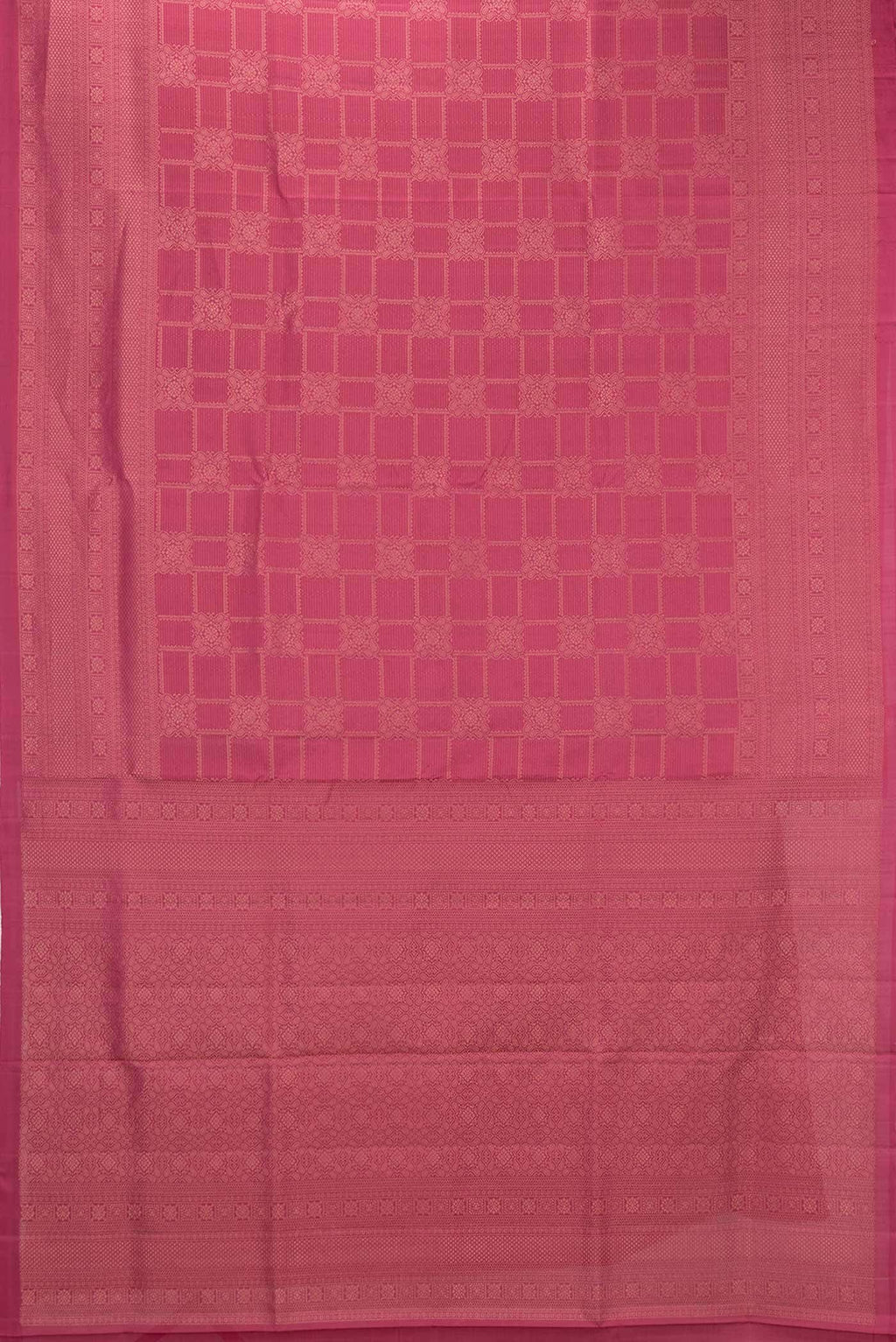 Dark Pink Dual Tone Soft Silk Saree