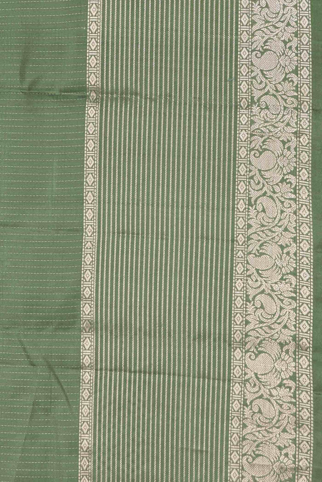 Green Dual Tone Kanchipuram Silk Saree