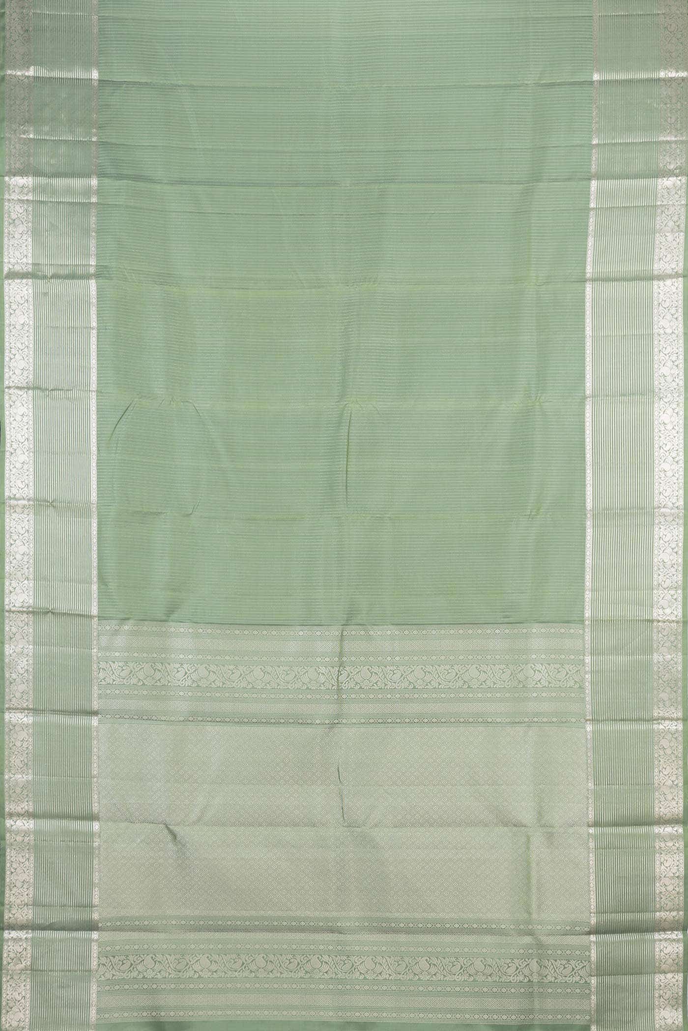 Green Dual Tone Kanchipuram Silk Saree