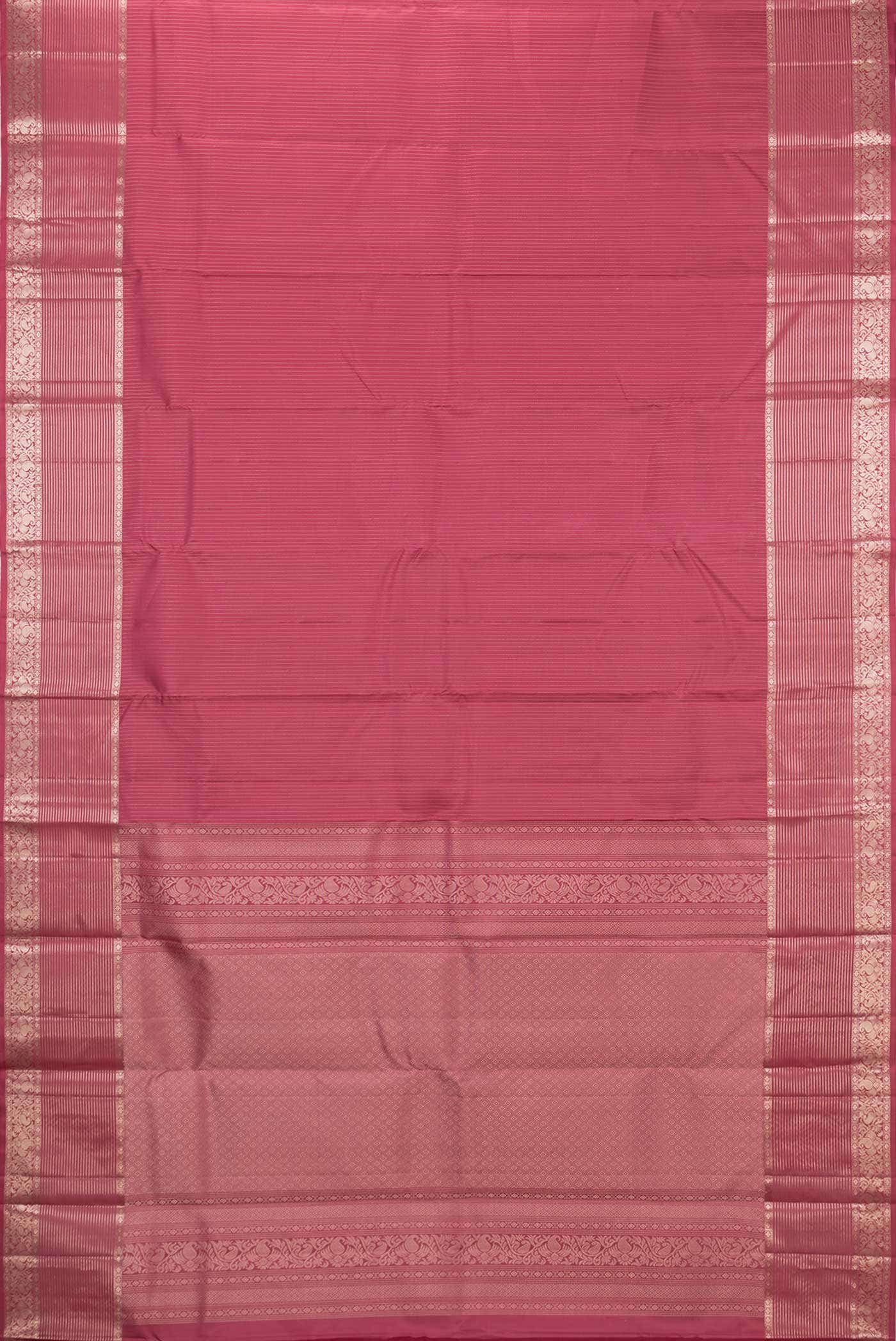 Rani Pink Dual Tone Kanchipuram Silk Saree