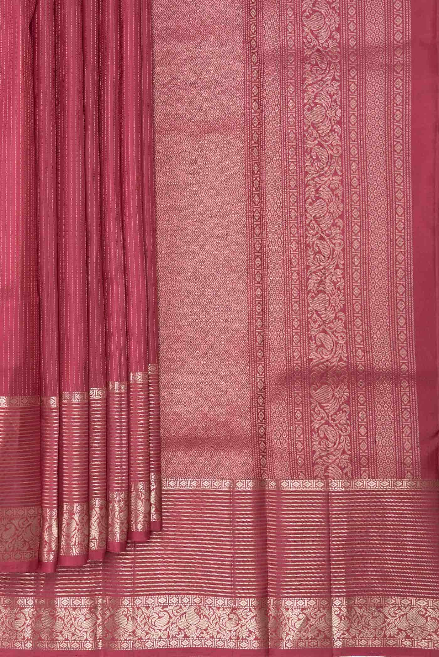 Rani Pink Dual Tone Kanchipuram Silk Saree