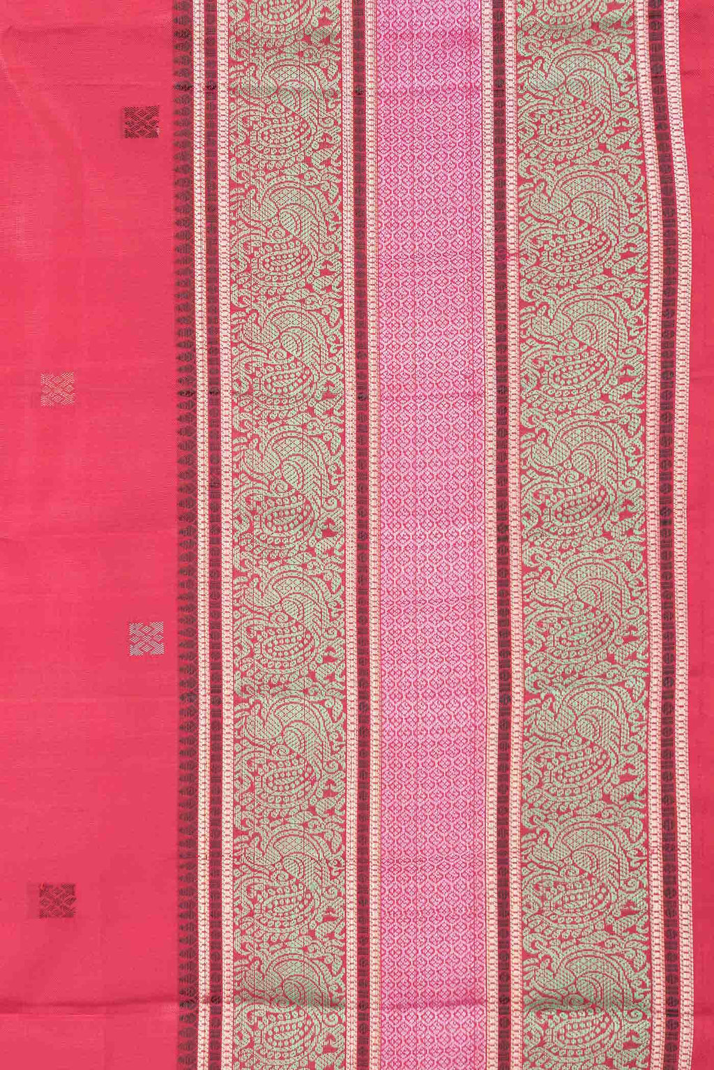 Imperial Pink Dual Tone Kanchipuram Silk Saree