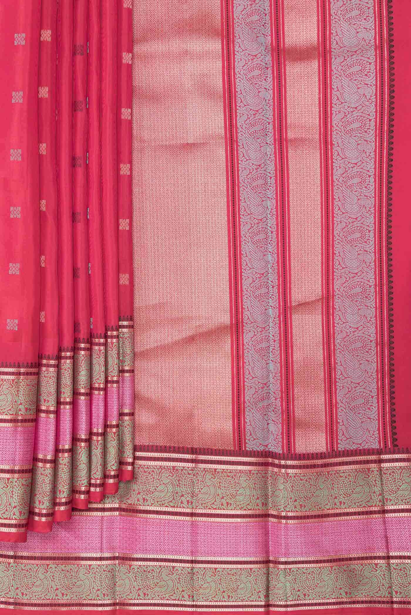 Imperial Pink Dual Tone Kanchipuram Silk Saree