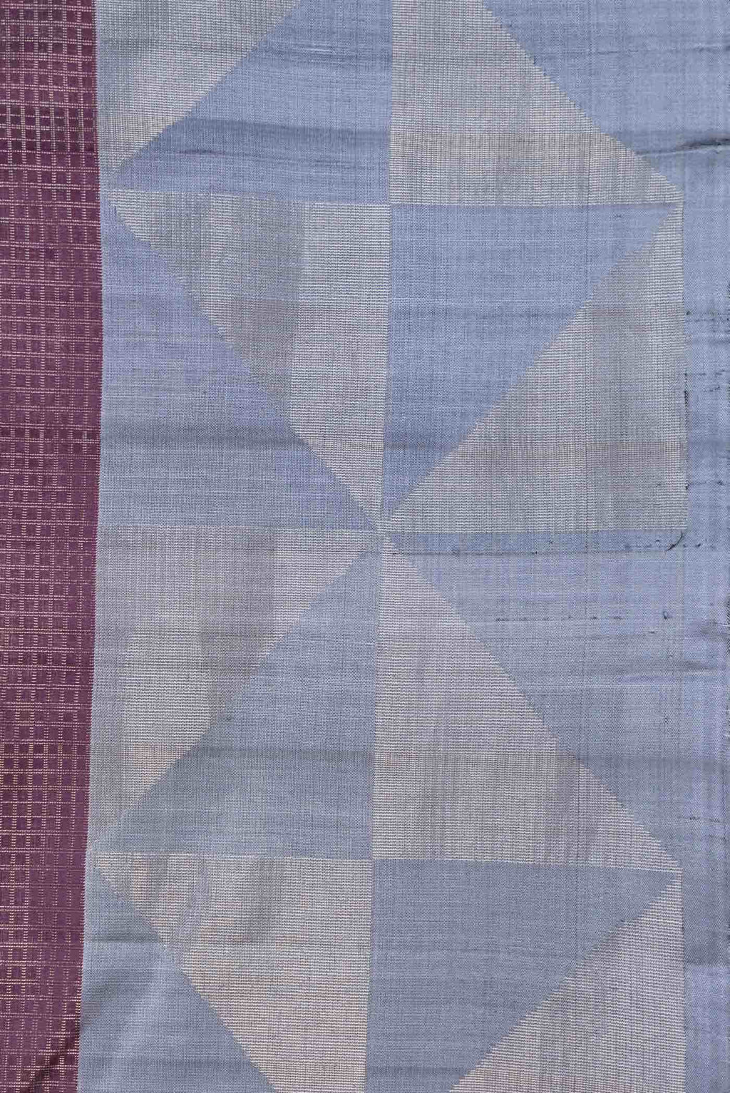 Burgundy Dual Tone Kanchipuram Silk Saree