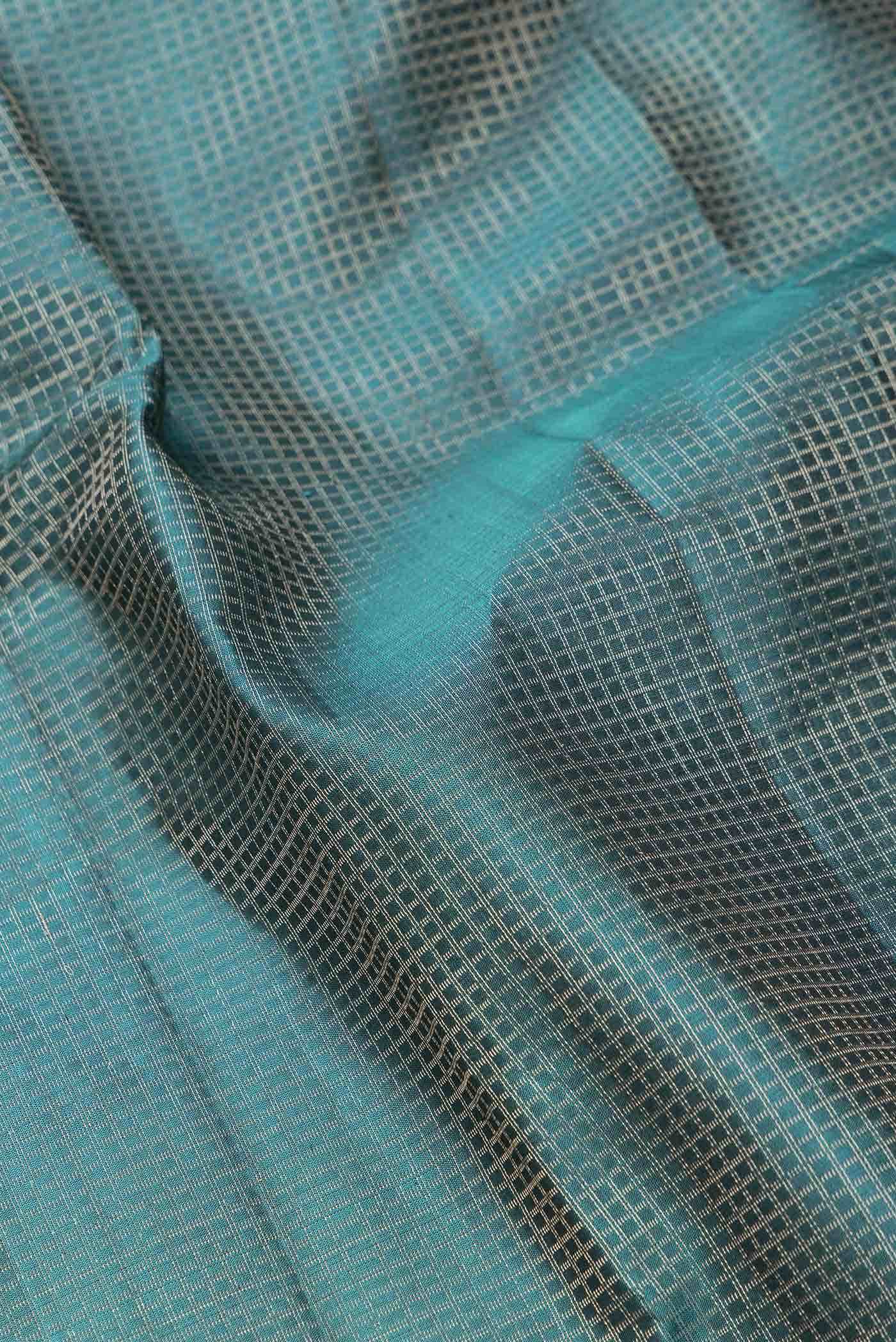 Green Dual Tone Kanchipuram Silk Saree