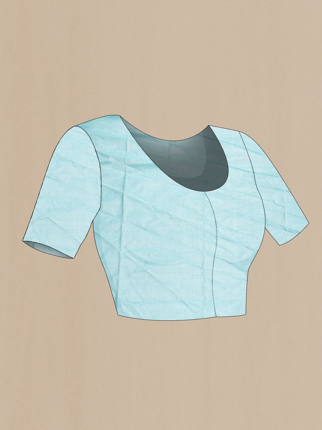 Light Blue Dual Tone Soft Silk Saree