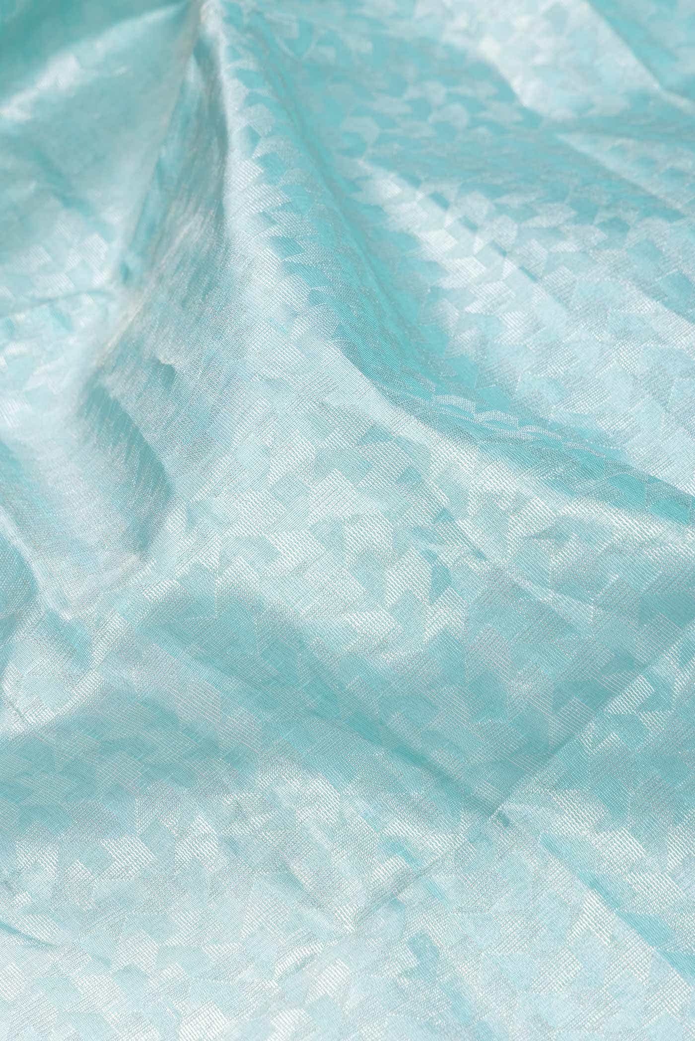Light Blue Dual Tone Soft Silk Saree