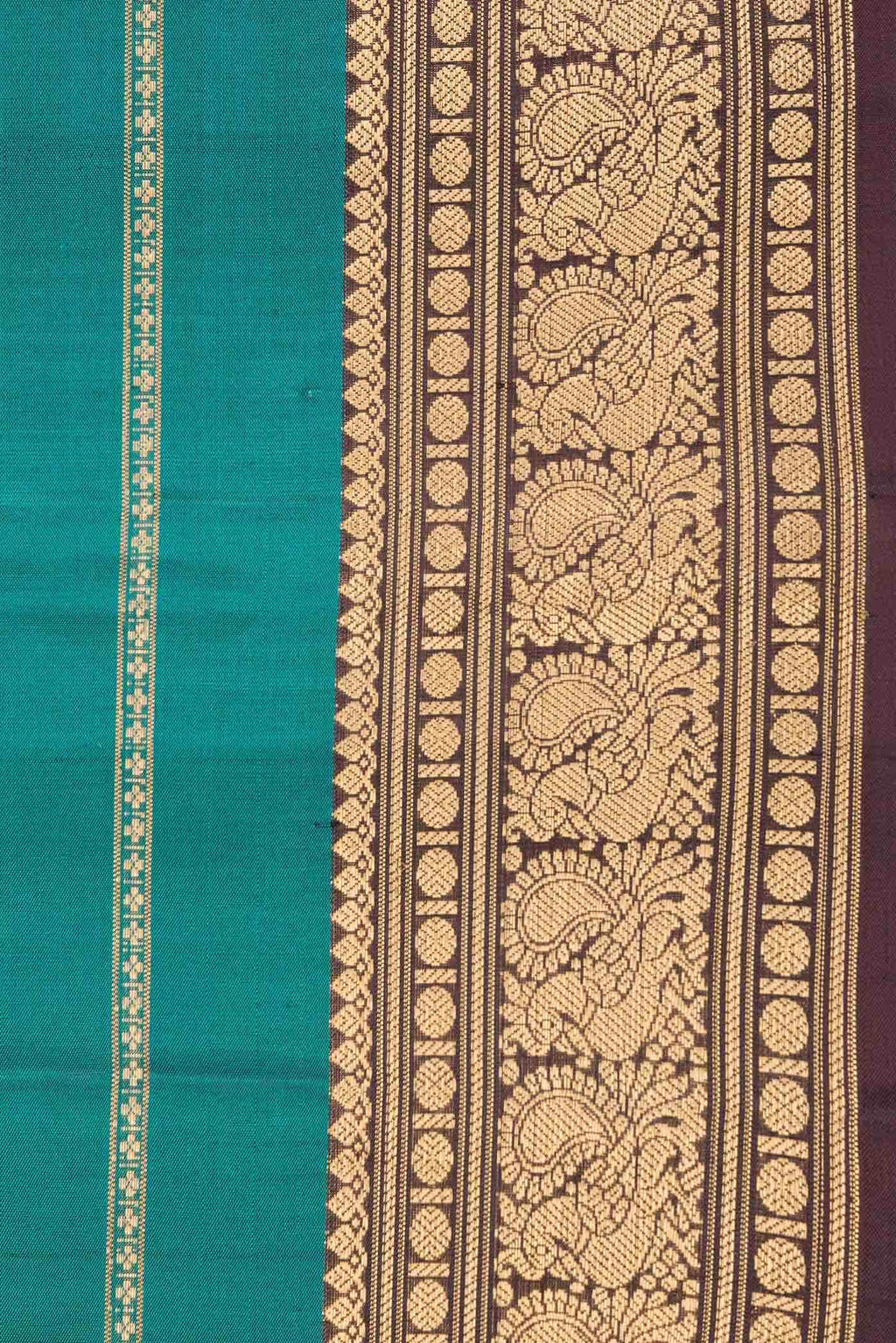 Green Dual Tone Kanchipuram Silk Saree