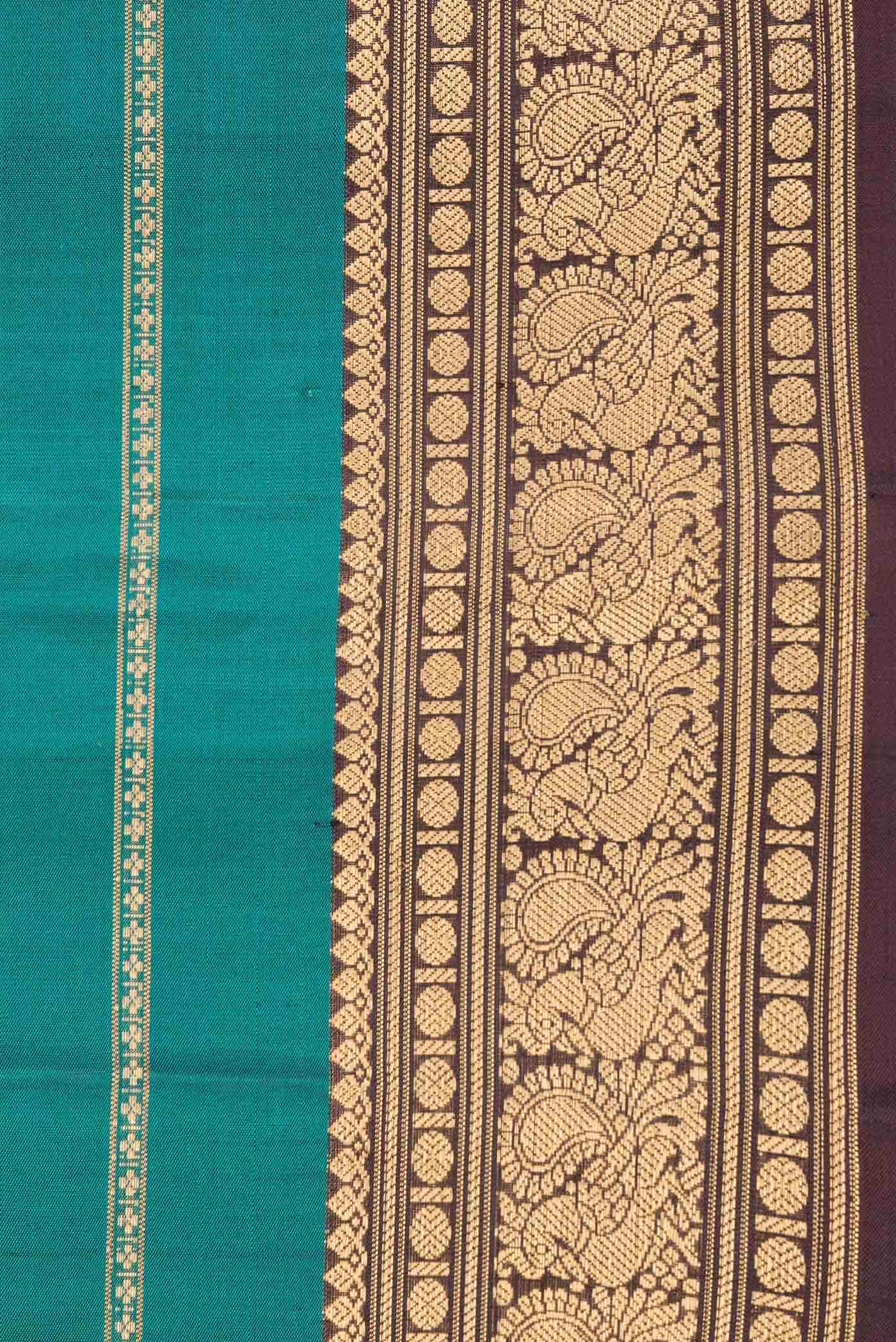 Green Dual Tone Kanchipuram Silk Saree