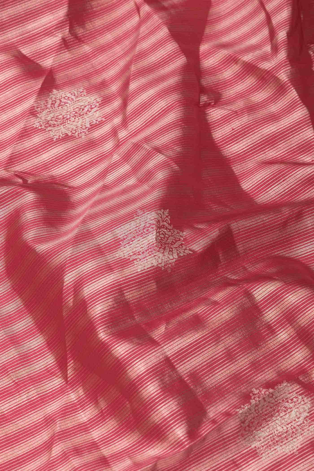 Dark Pink Dual Tone Soft Silk Saree