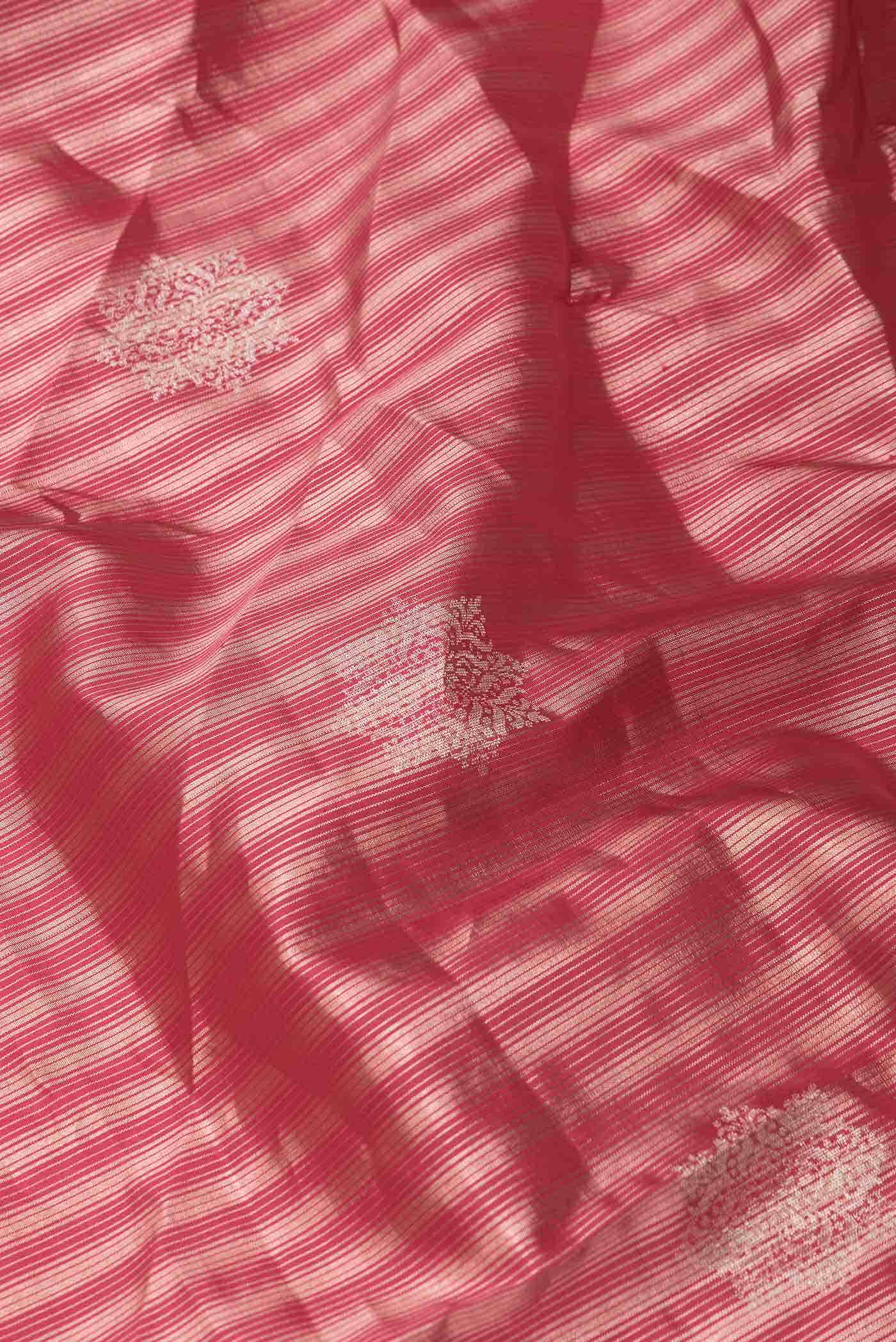 Dark Pink Dual Tone Soft Silk Saree