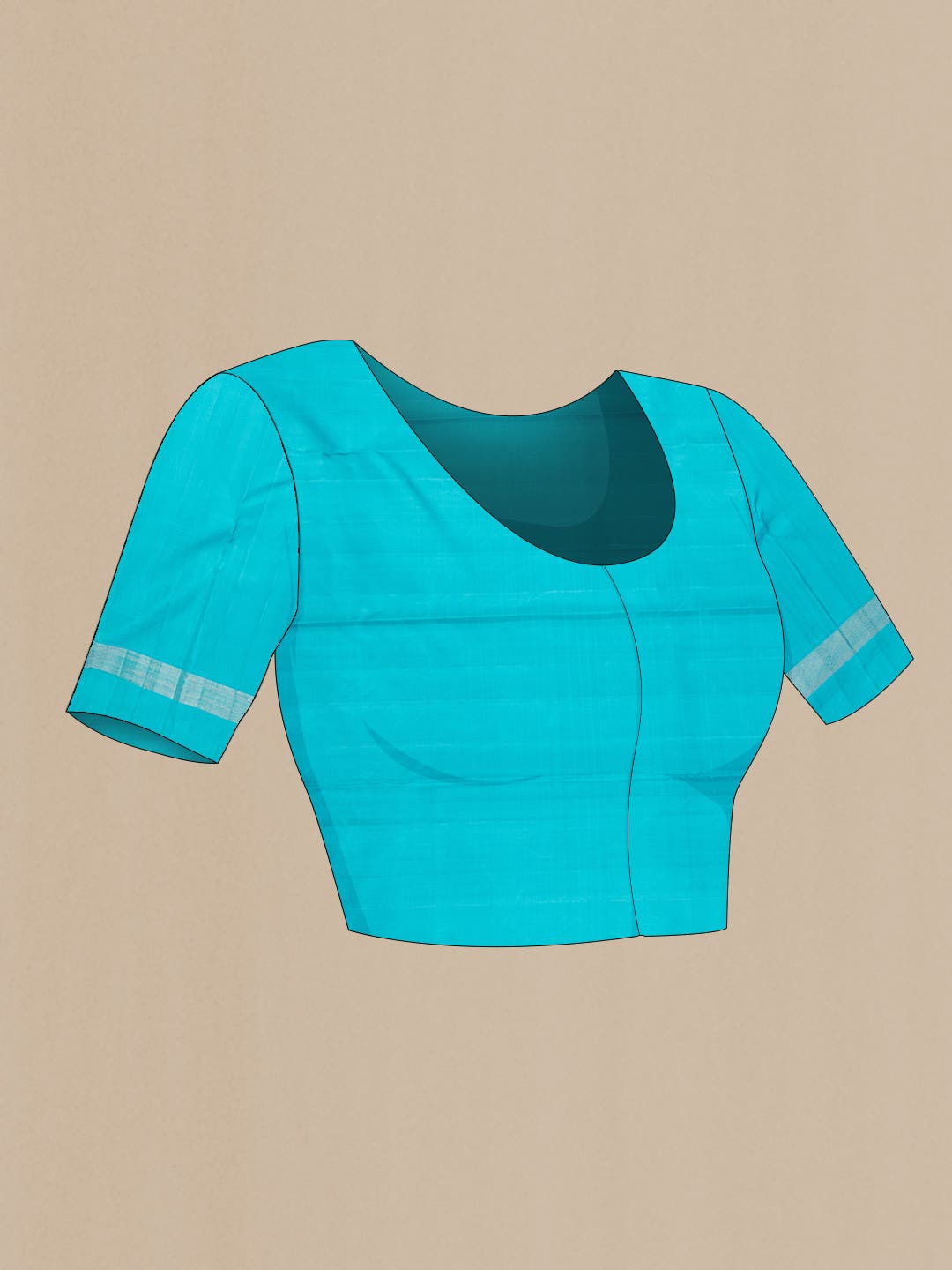 Navy Blue Dual Tone Kanchipuram Silk Saree