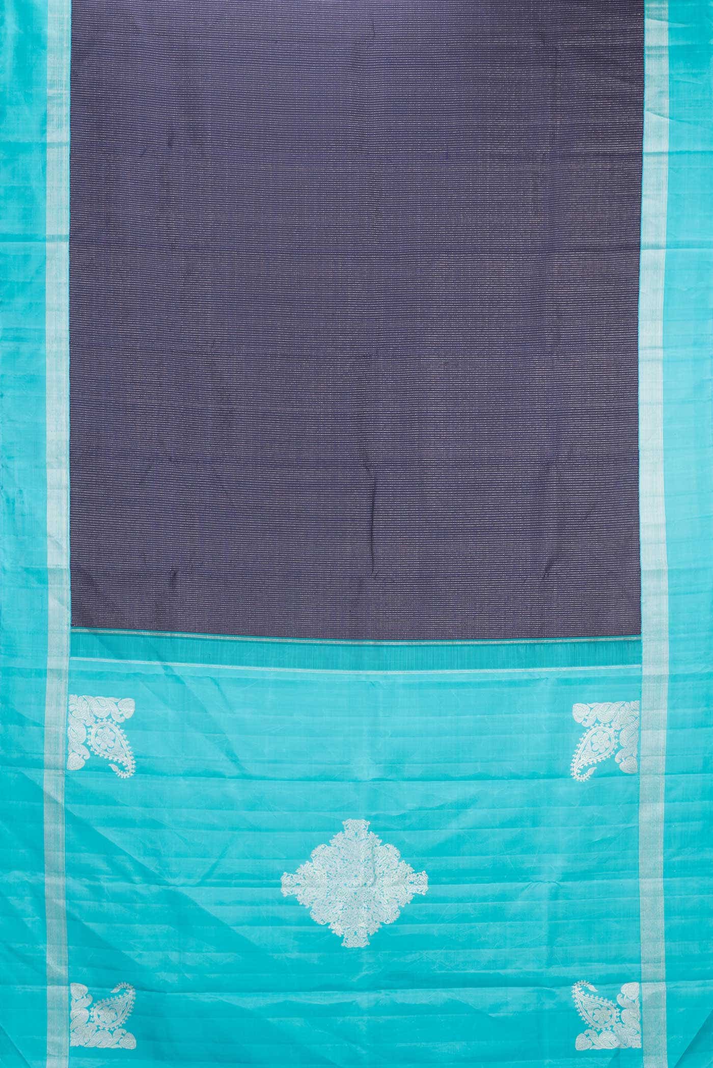 Navy Blue Dual Tone Kanchipuram Silk Saree