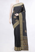 Black Dual Tone Soft Silk Saree