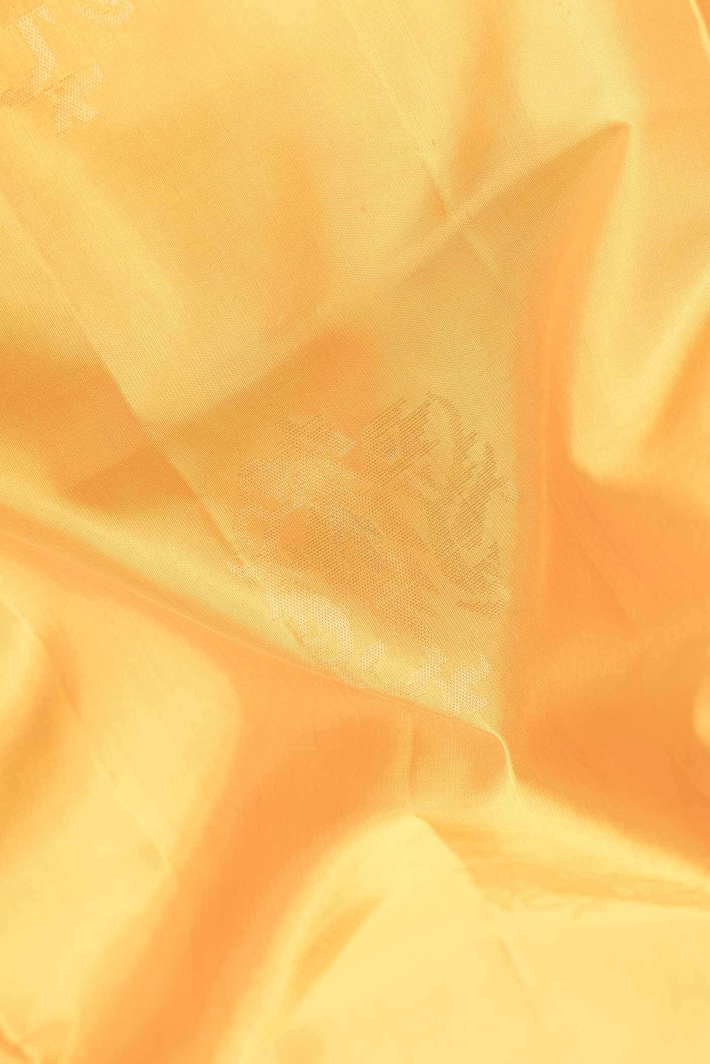 Yellow Dual Tone Soft Silk Saree